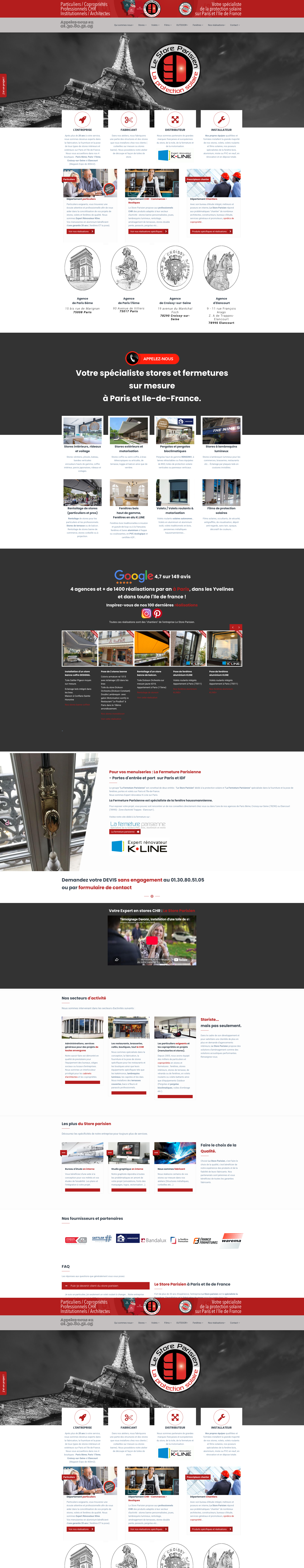 Aperçu du site