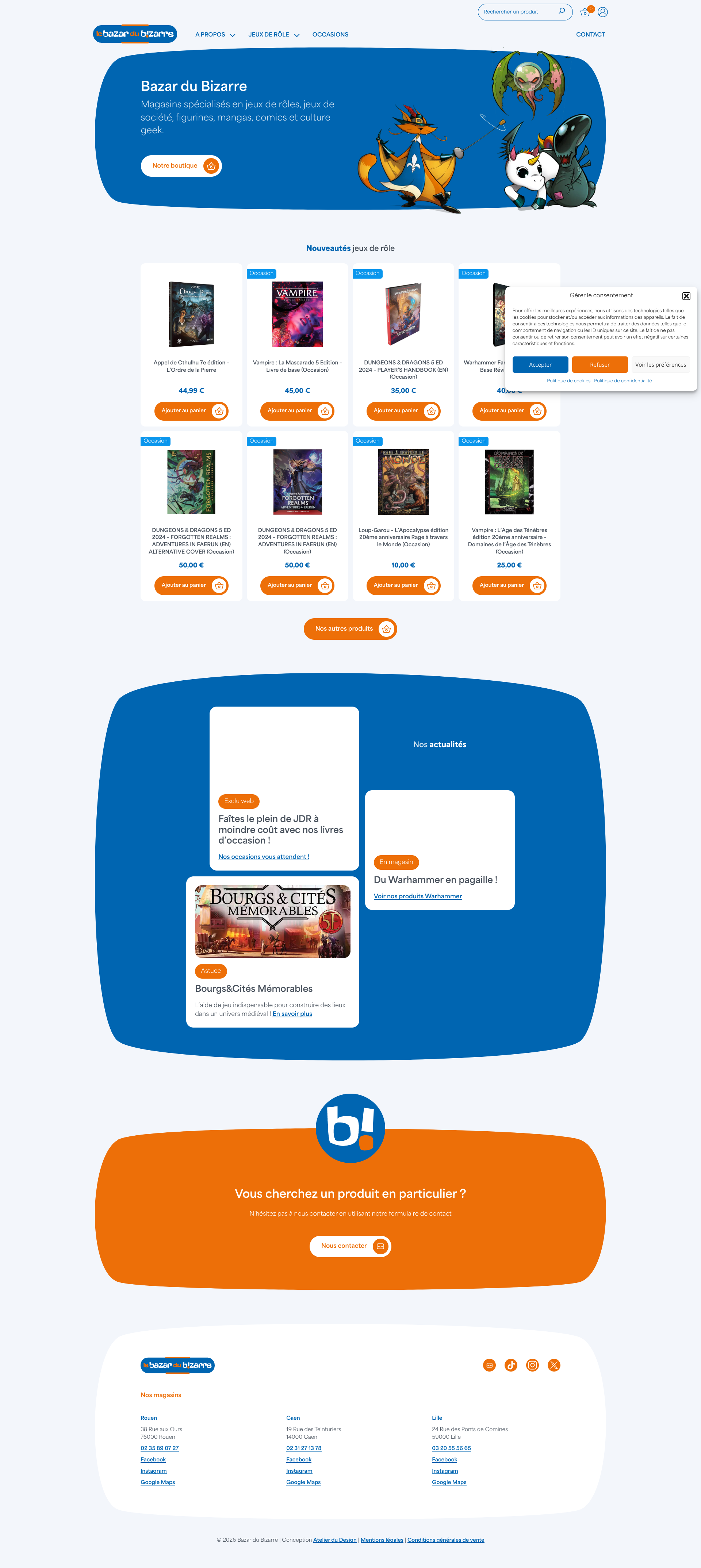 Aperçu du site