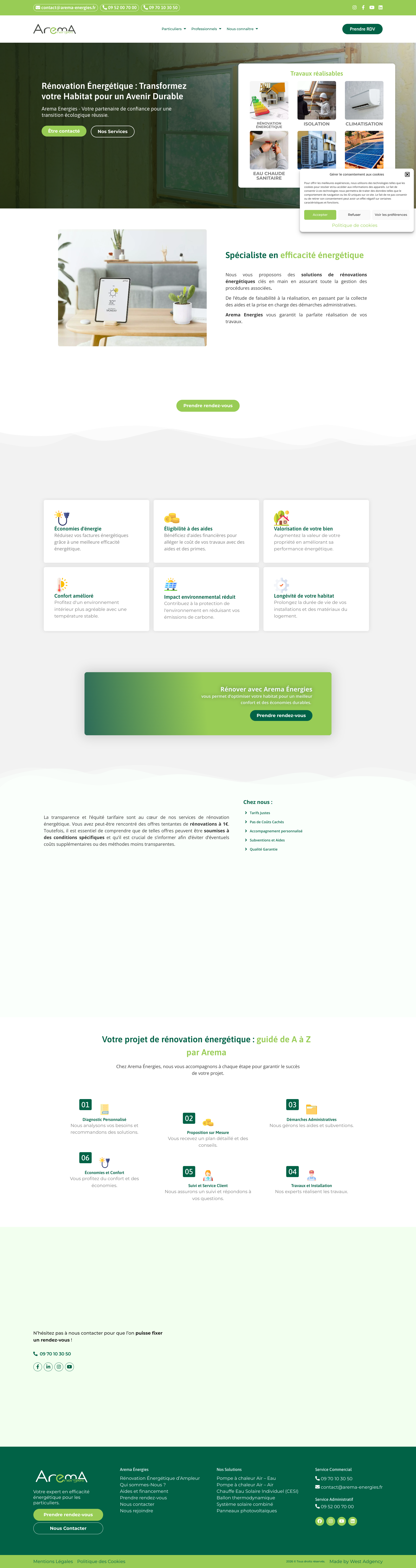 Aperçu du site