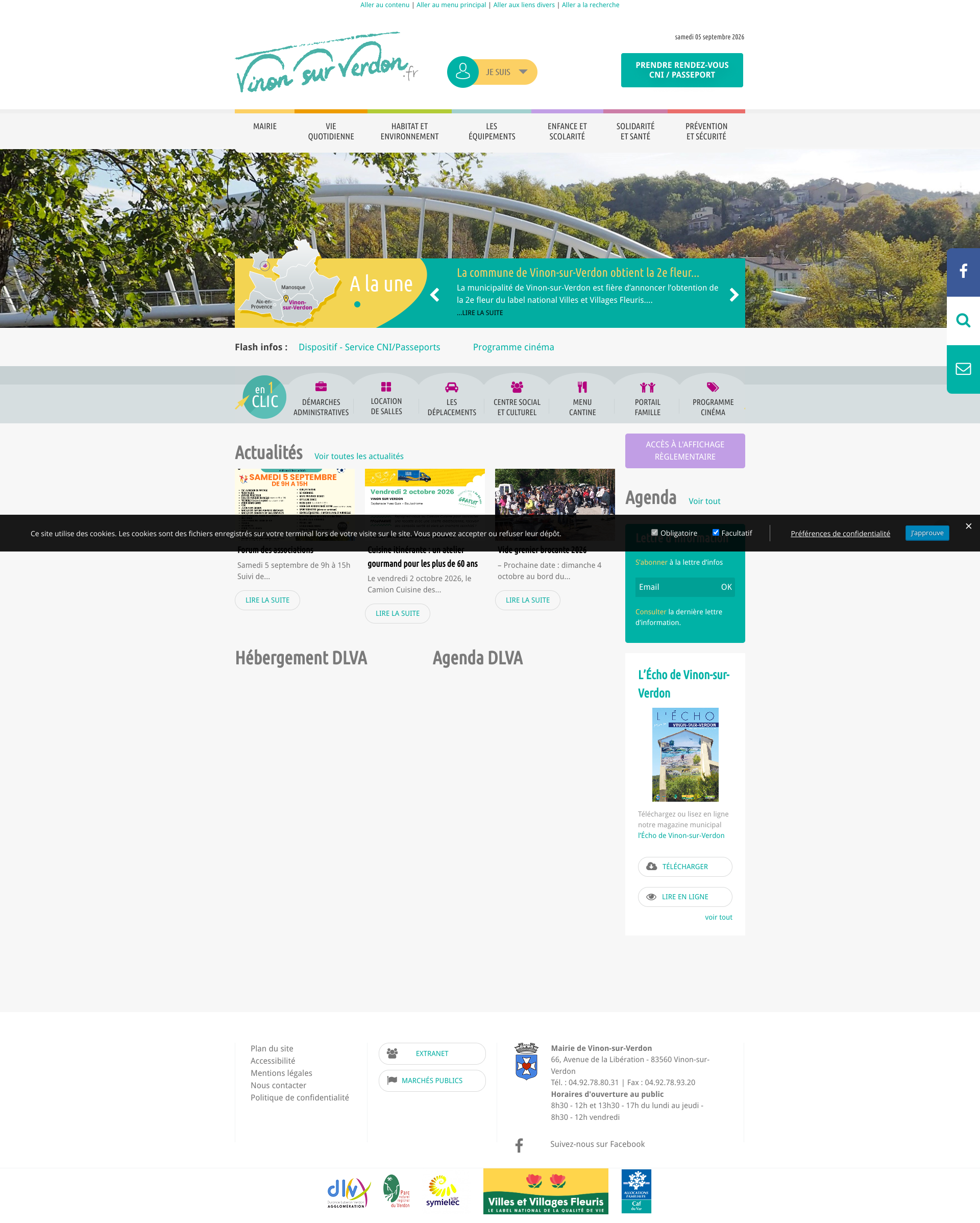 Aperçu du site