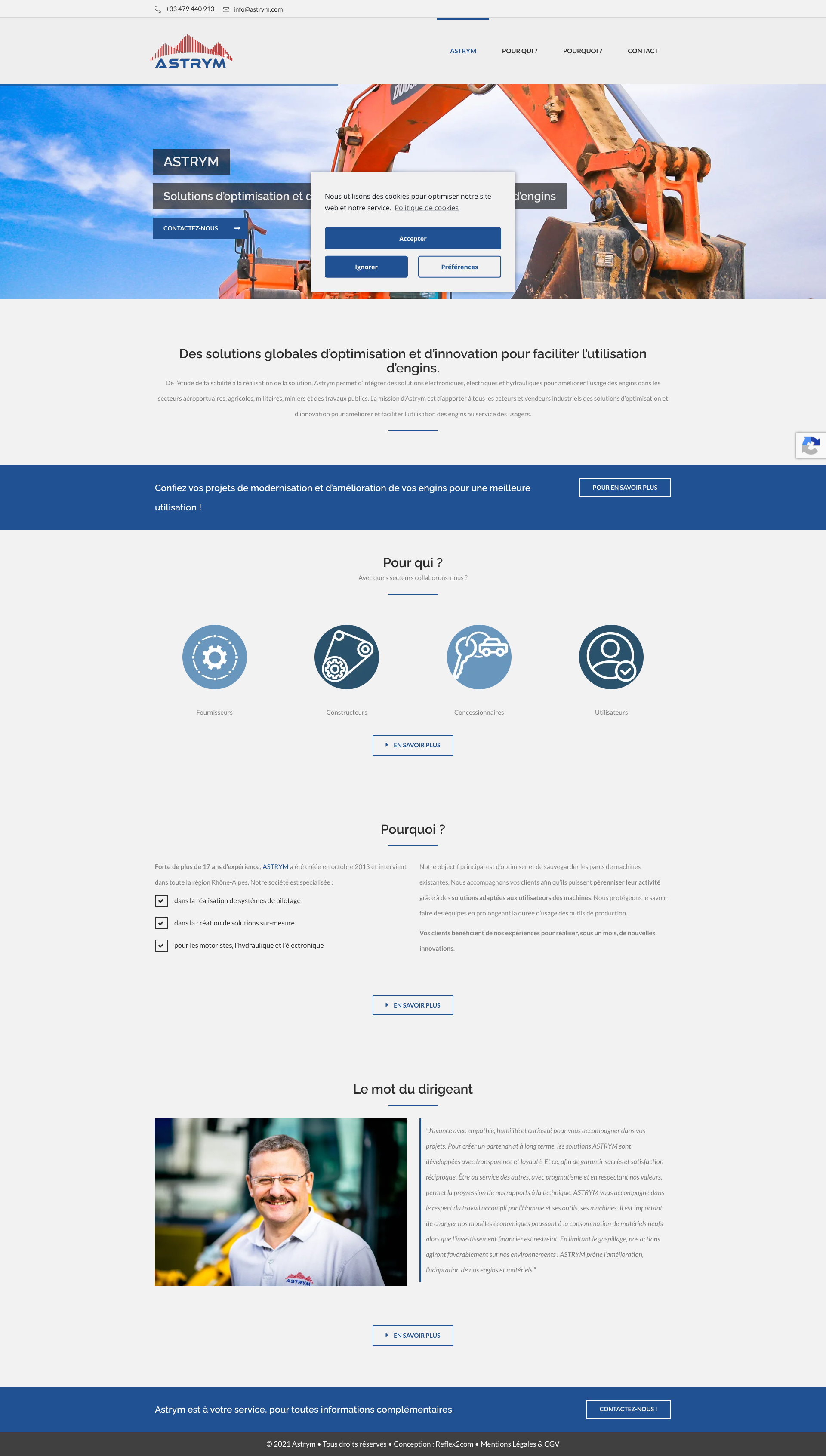 Aperçu du site