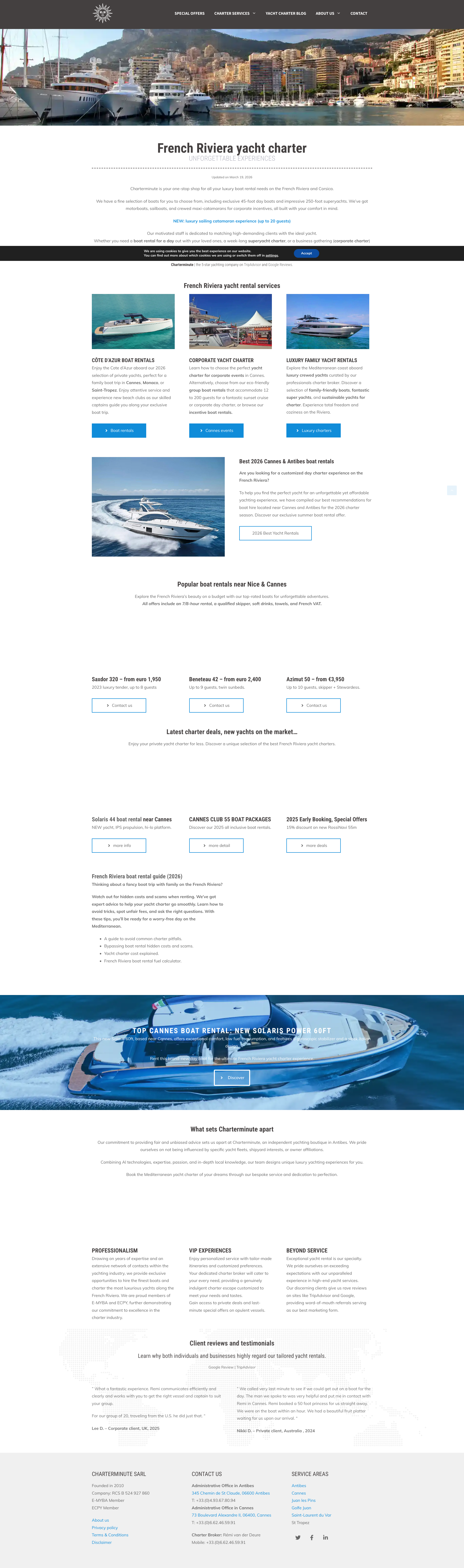 Aperçu du site