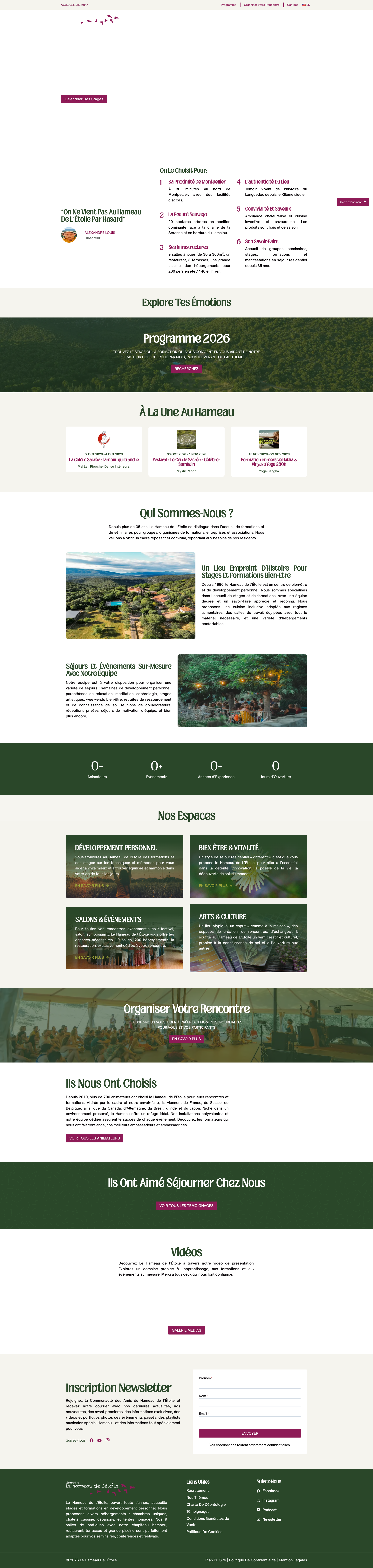 Aperçu du site