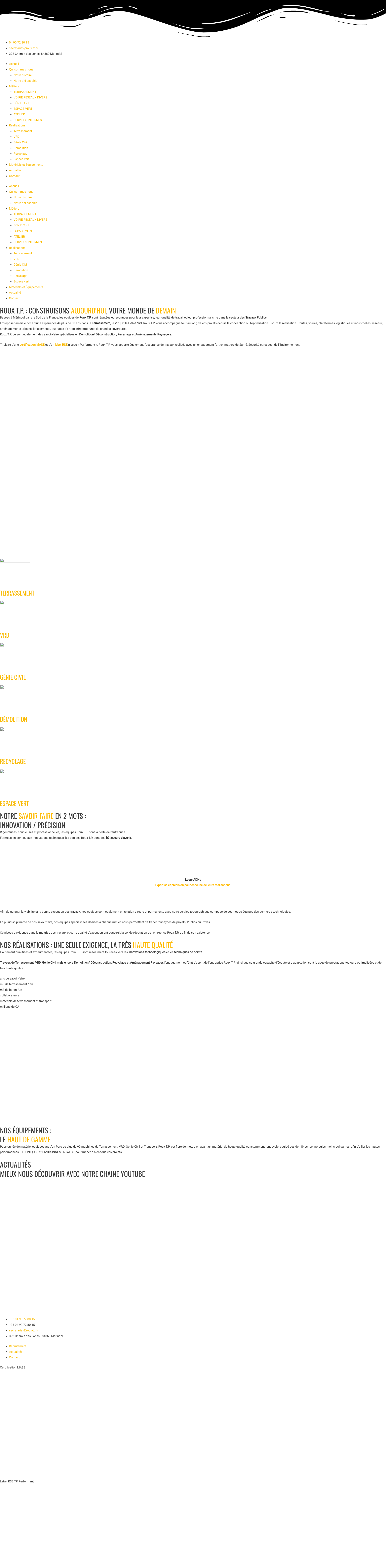 Aperçu du site