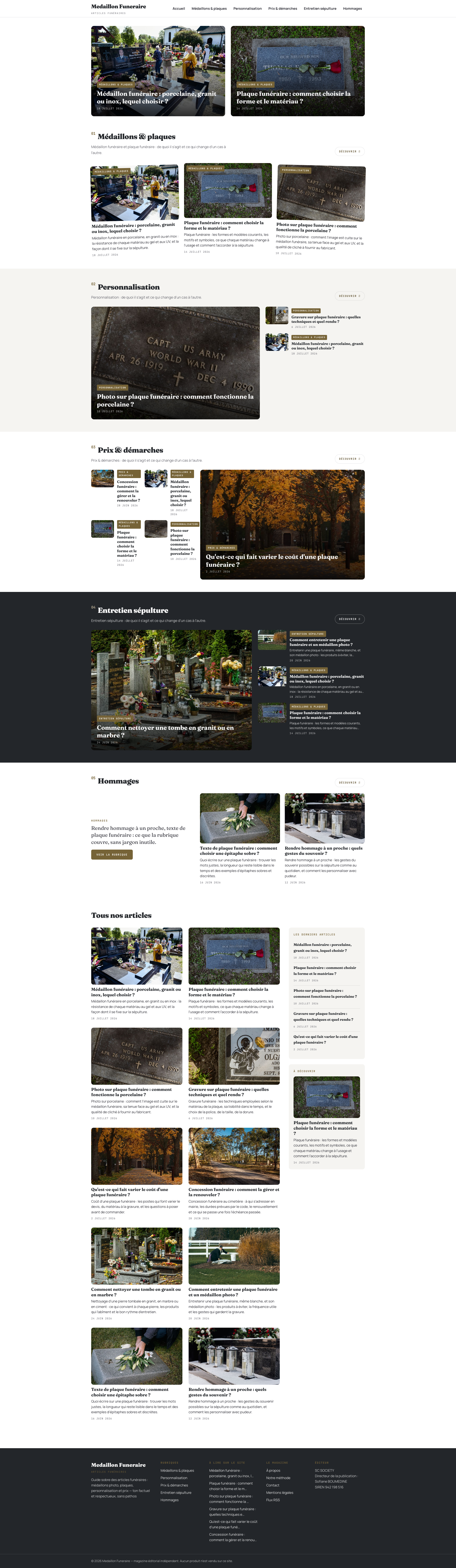 Aperçu du site