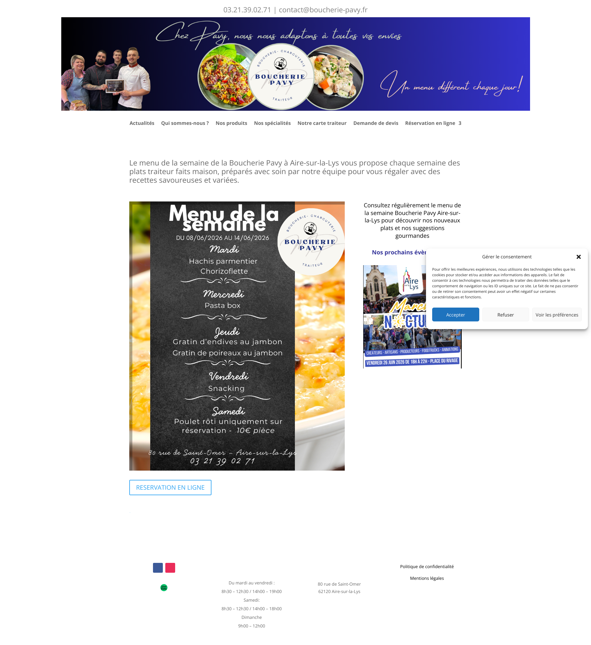 Aperçu du site
