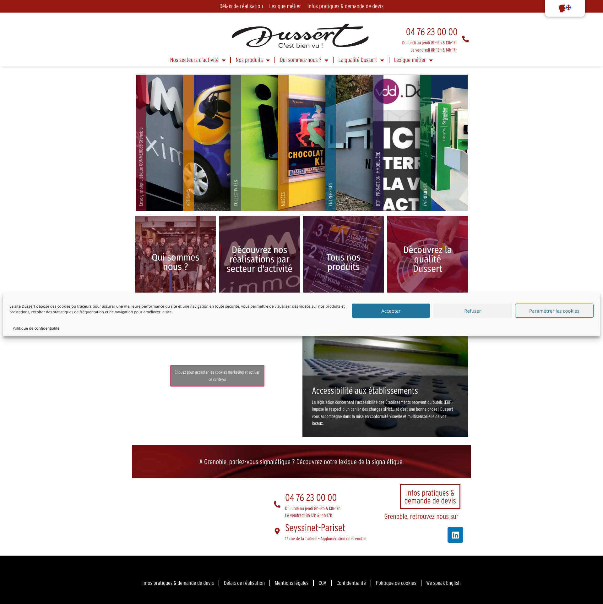 Aperçu du site
