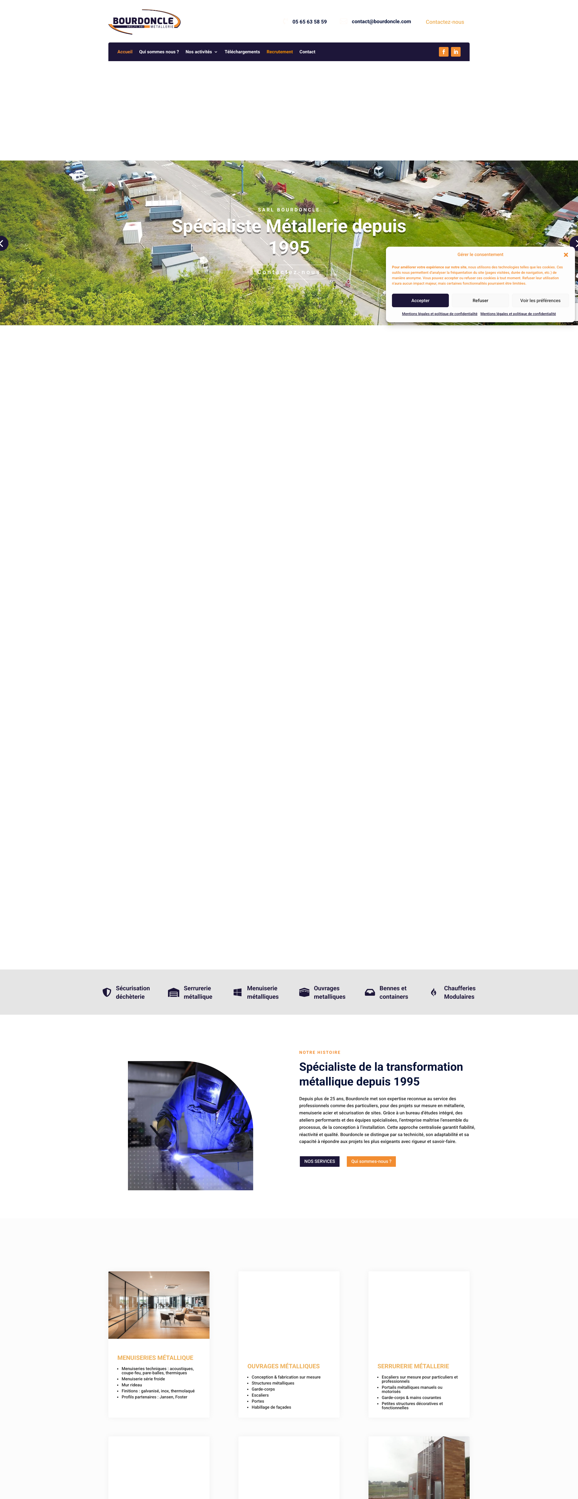 Aperçu du site
