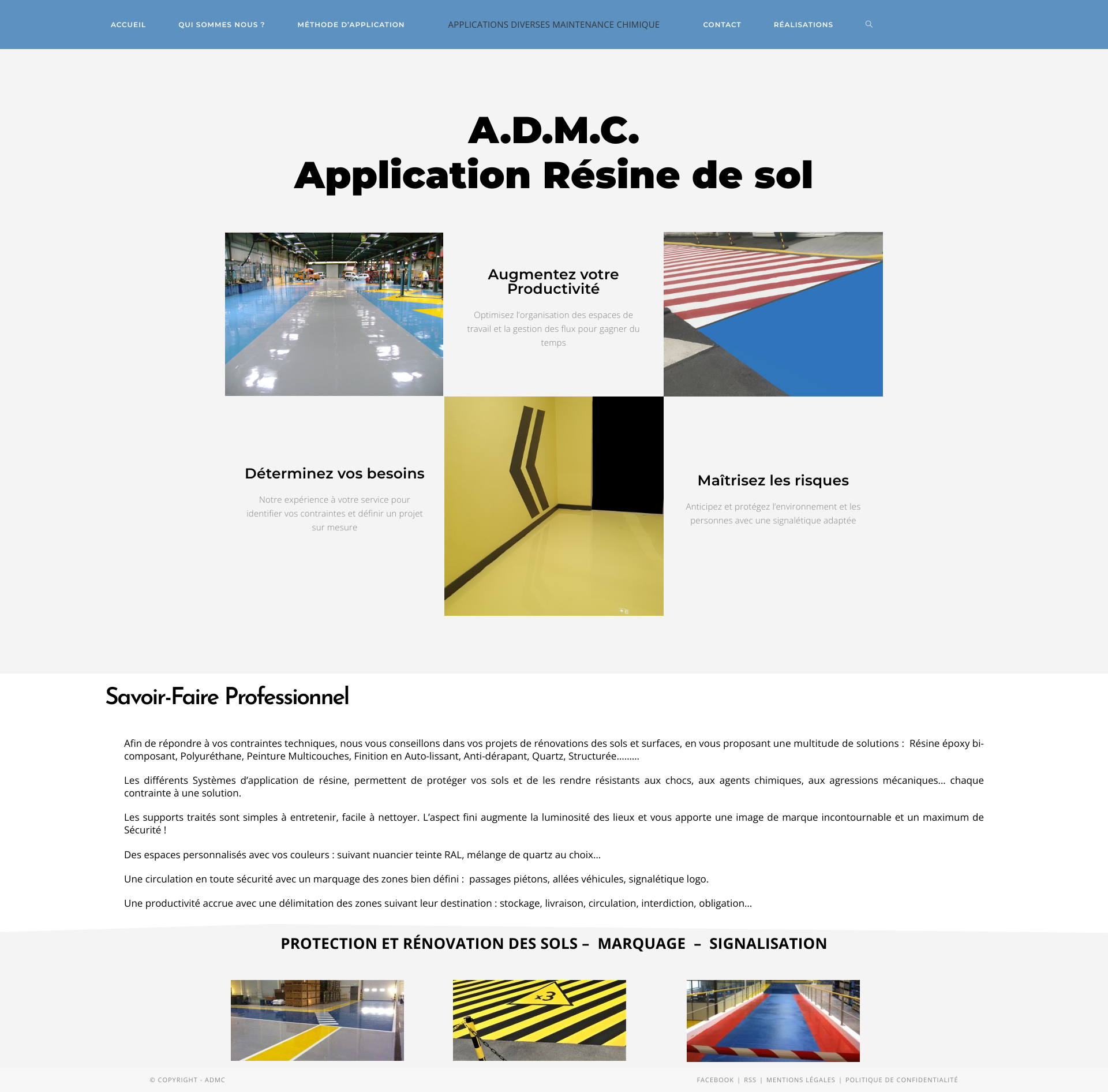 Aperçu du site