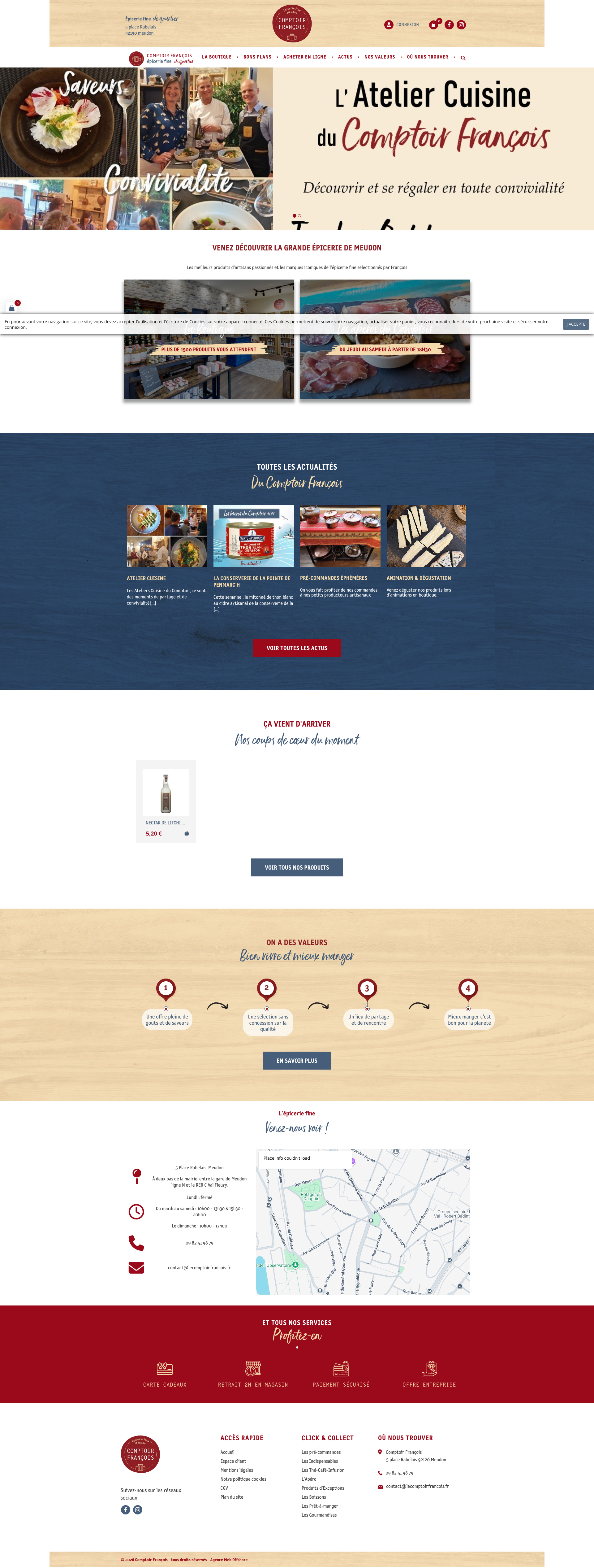 Aperçu du site