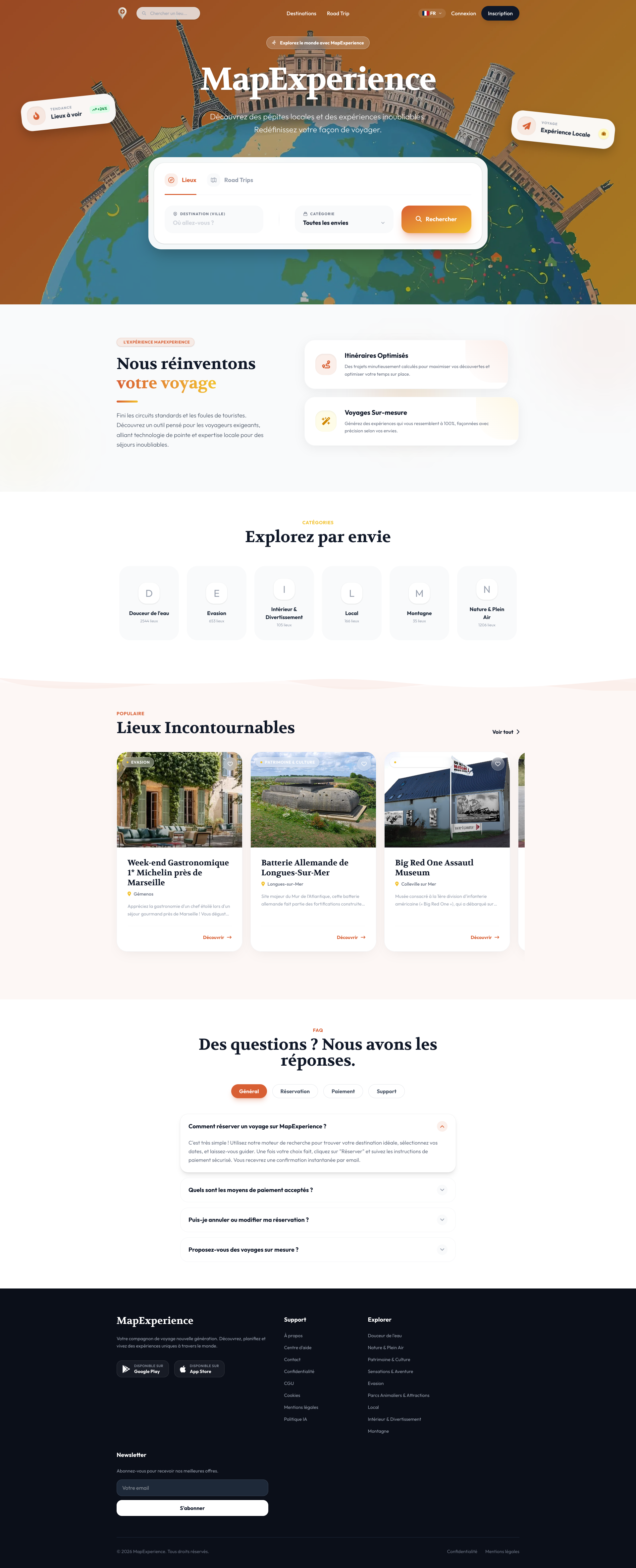 Aperçu du site