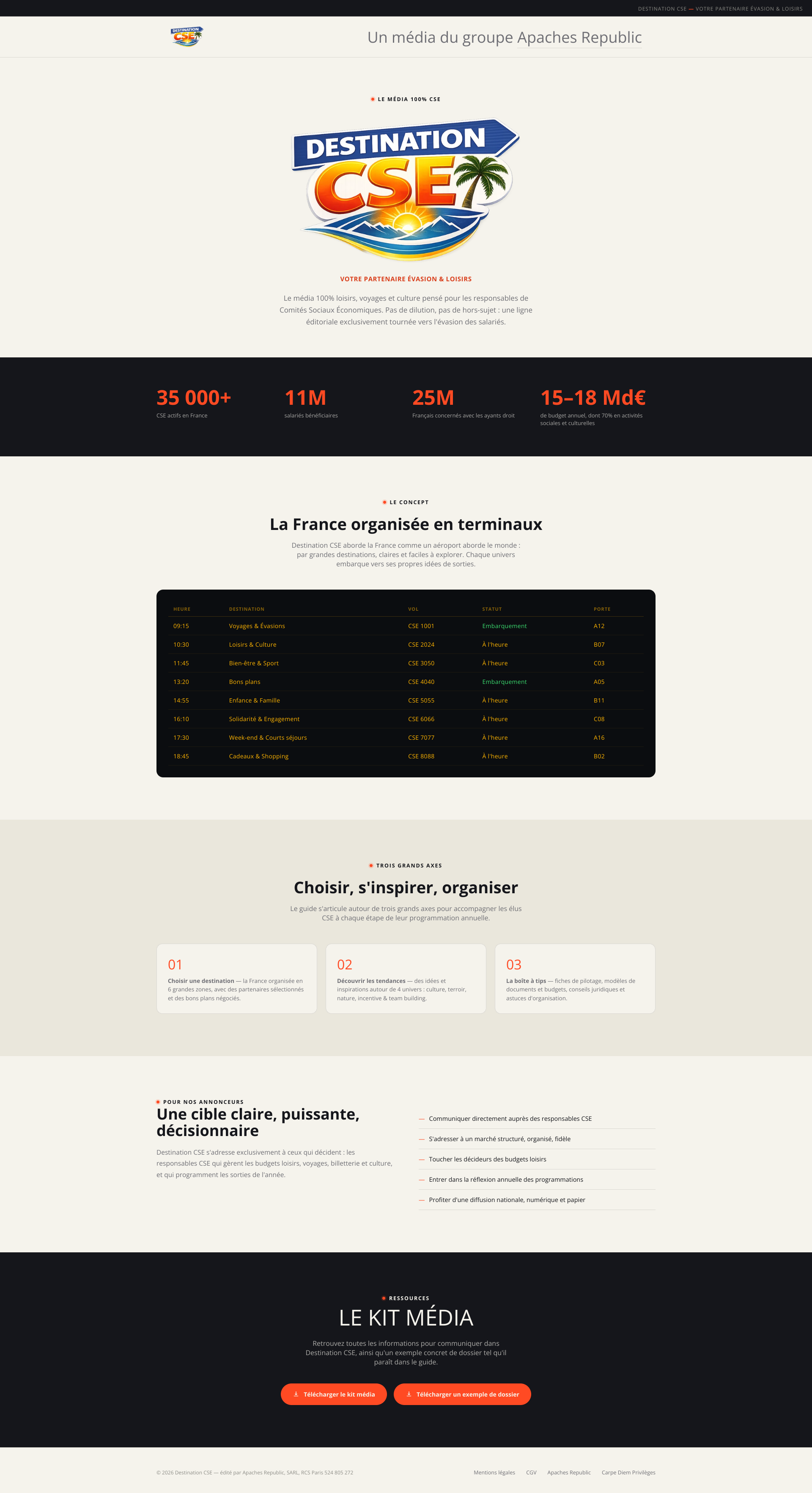 Aperçu du site