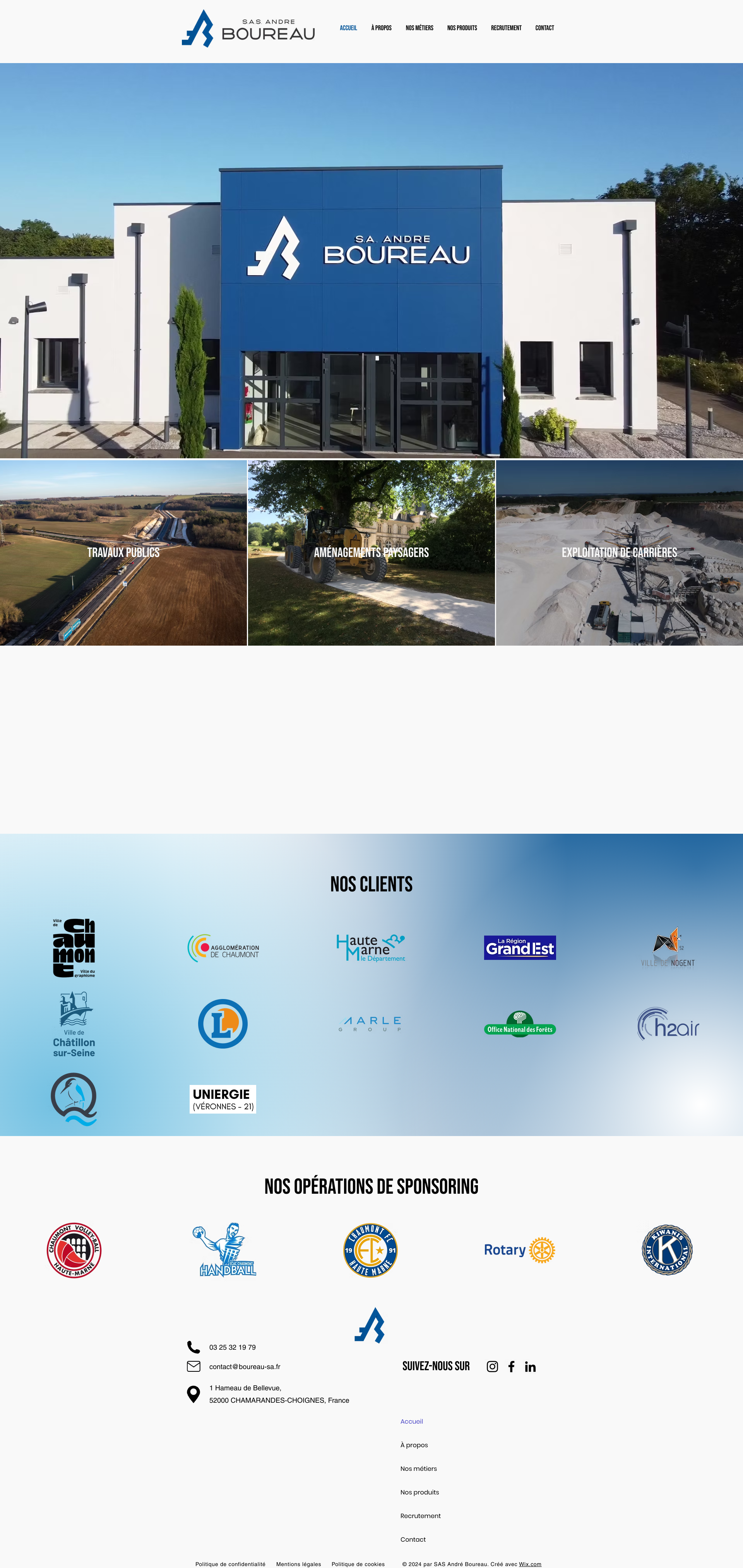Aperçu du site