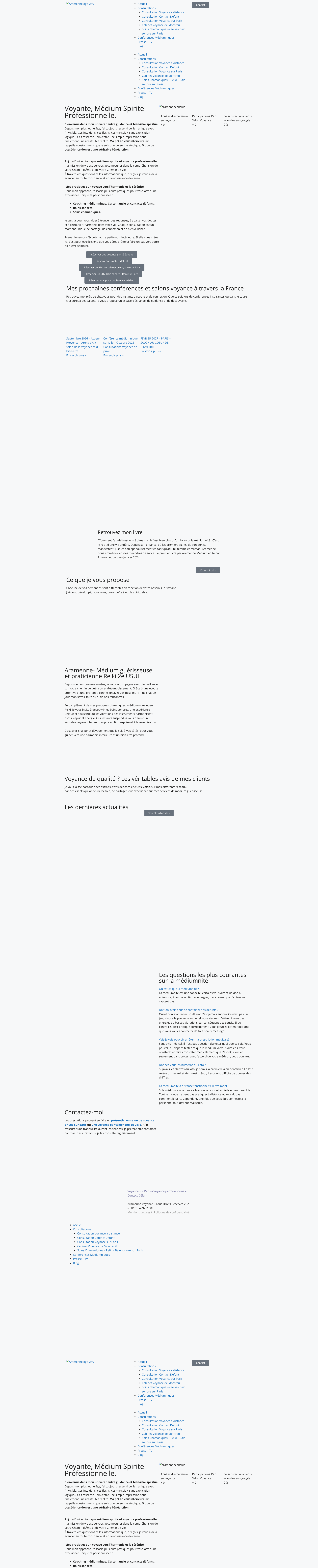 Aperçu du site
