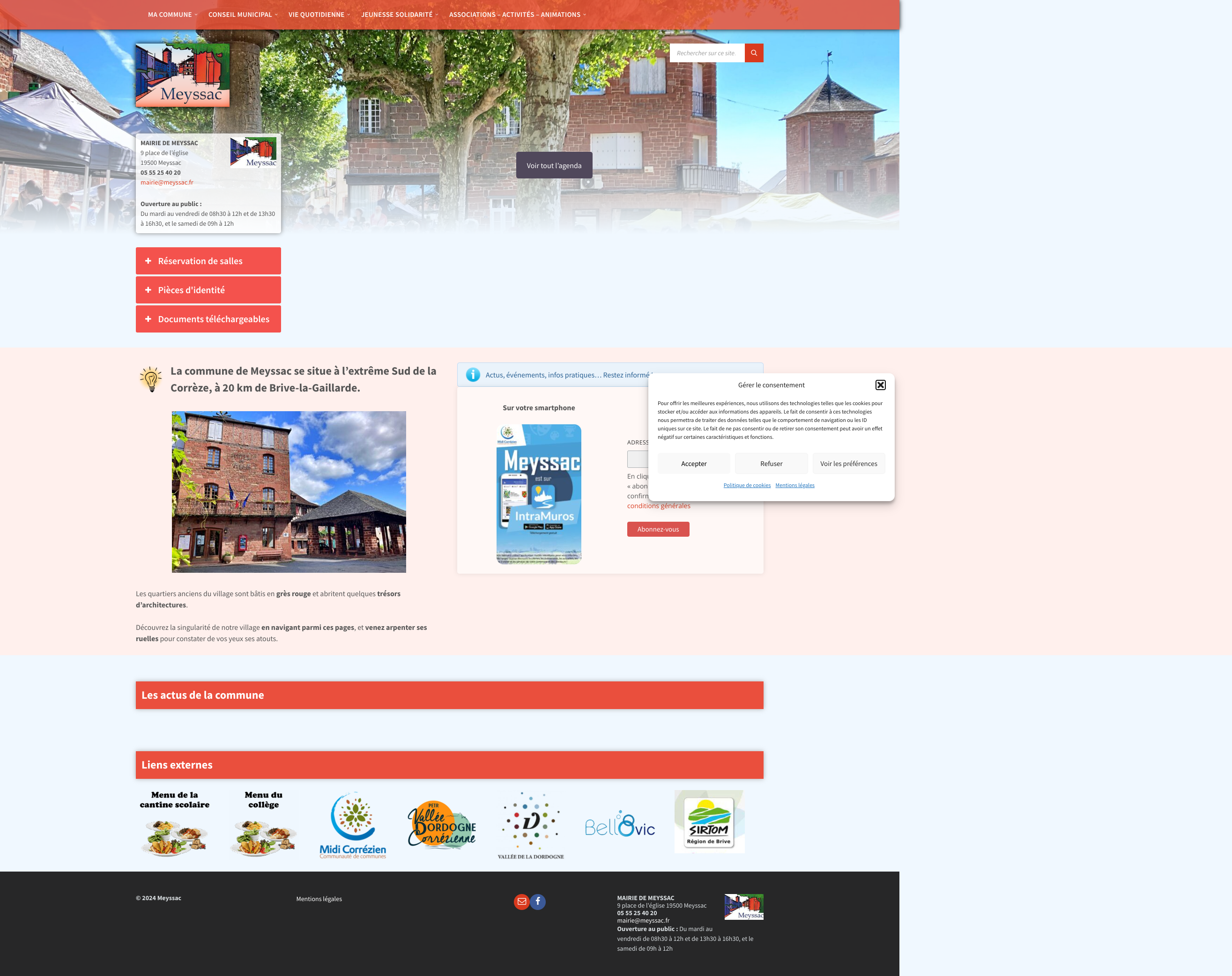 Aperçu du site