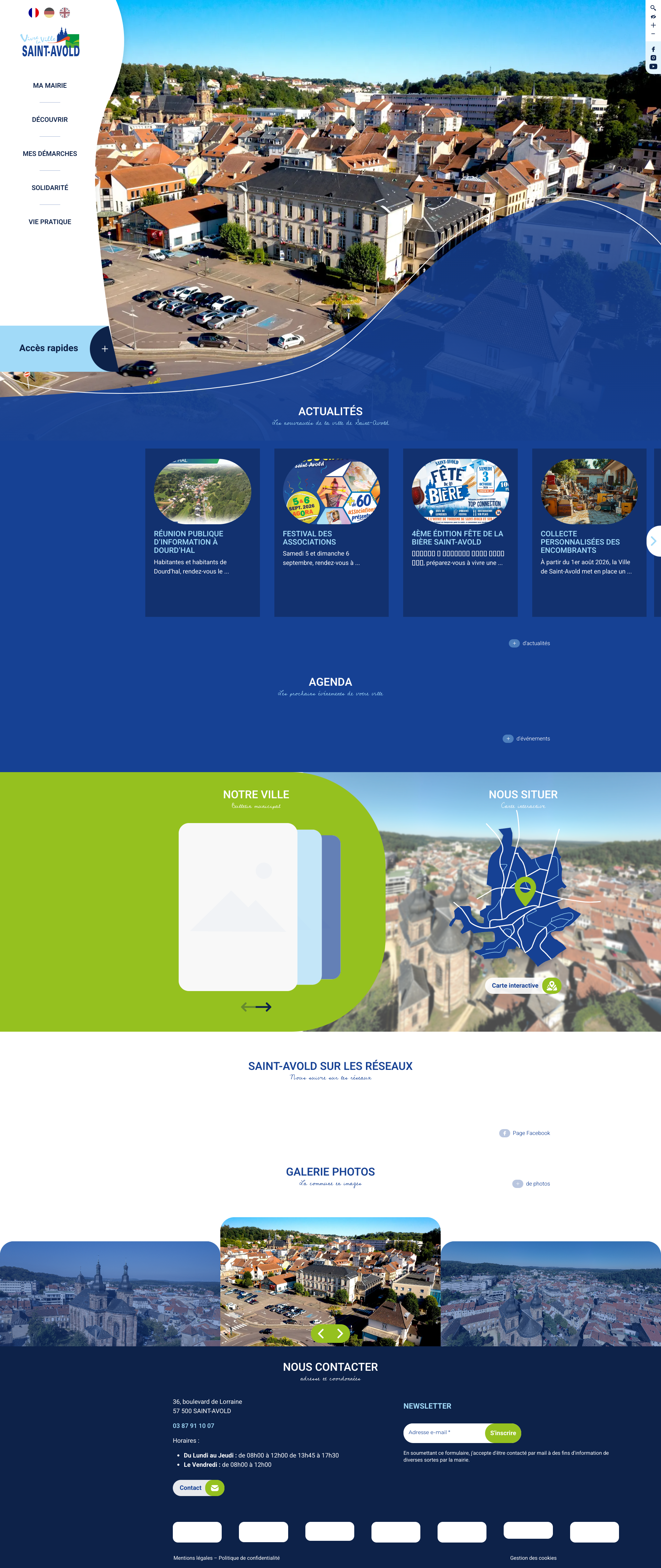 Aperçu du site