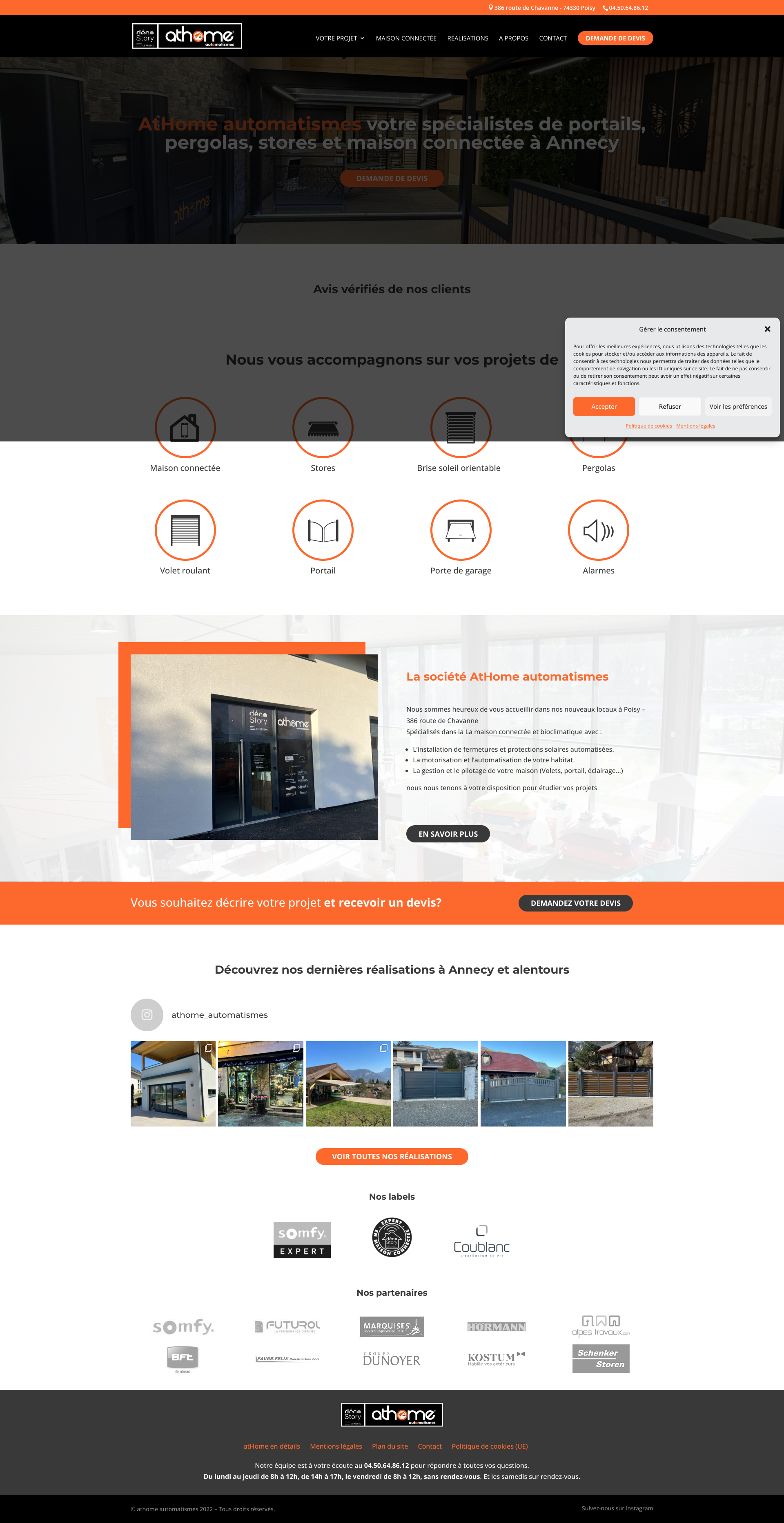 Aperçu du site