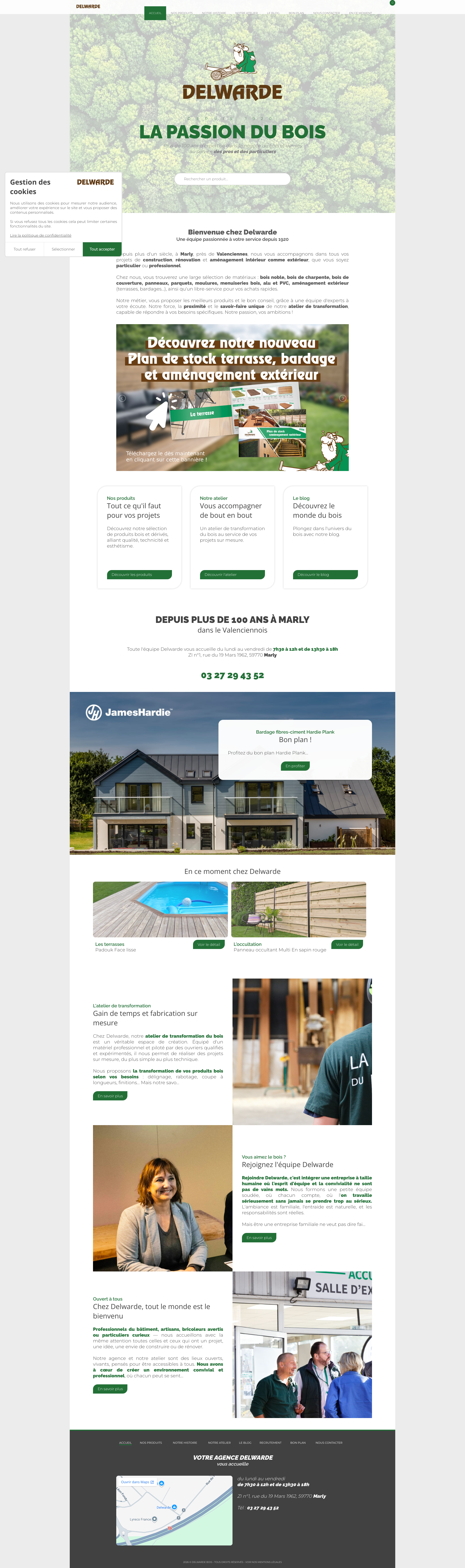 Aperçu du site