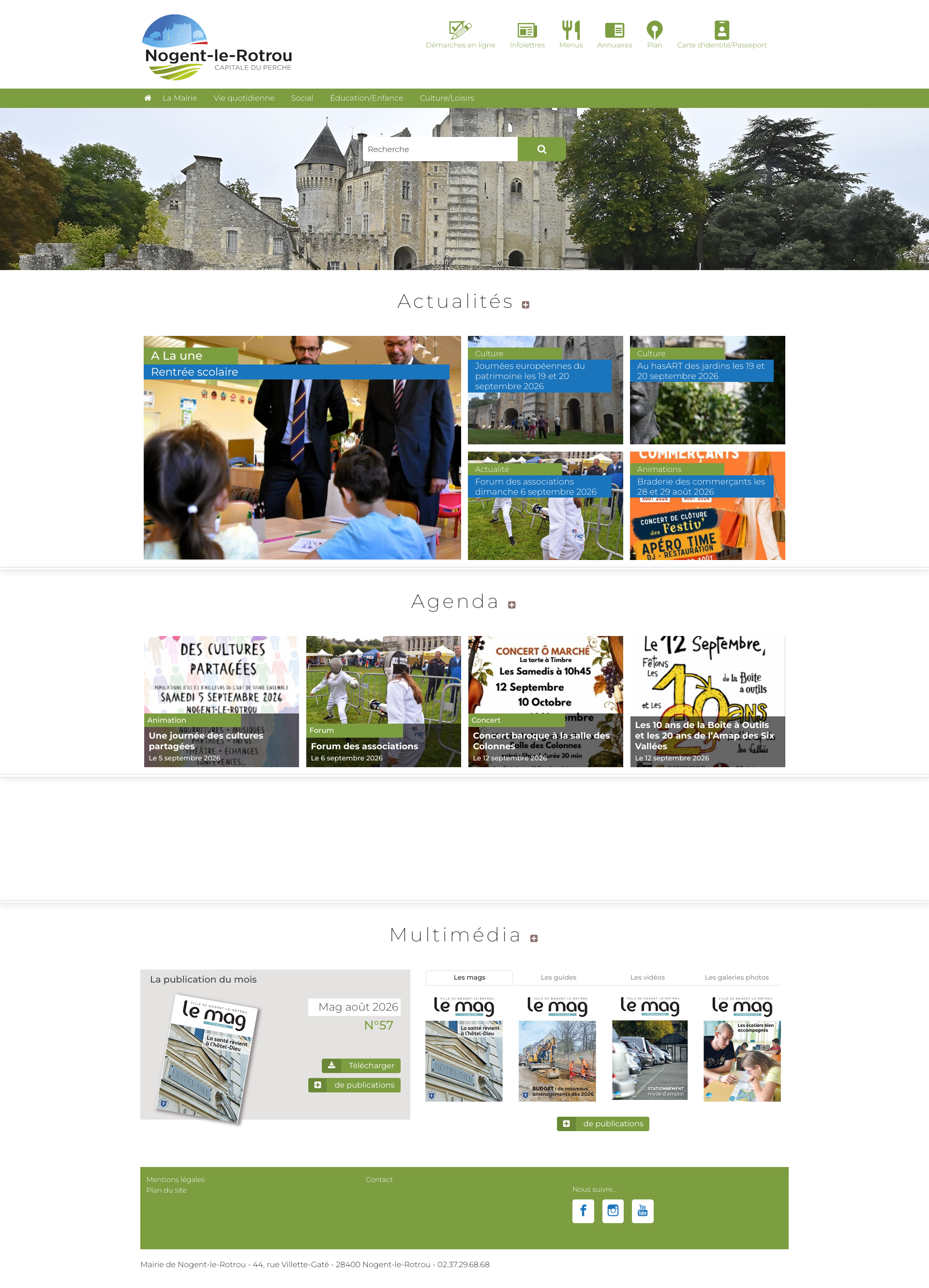 Aperçu du site