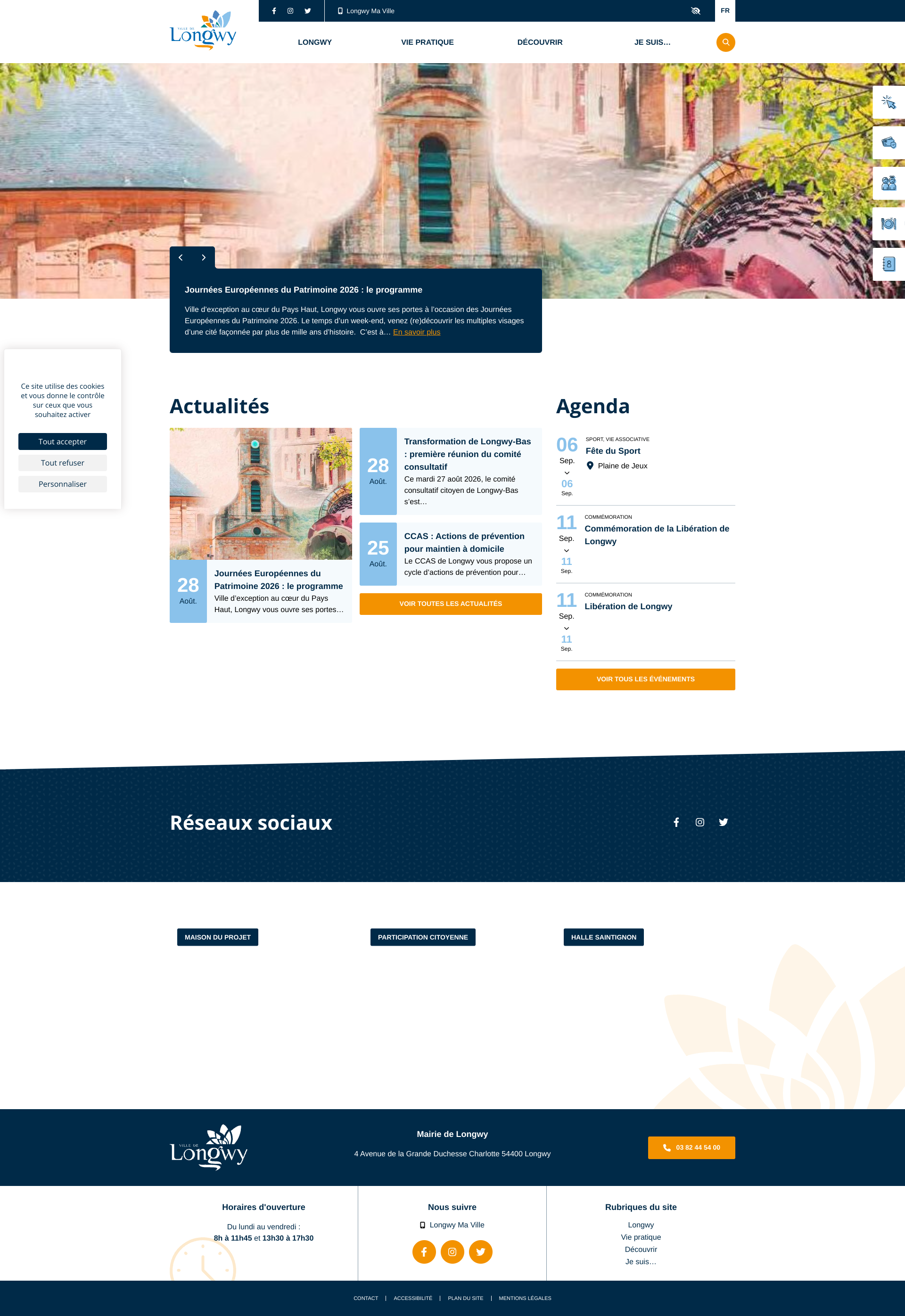 Aperçu du site