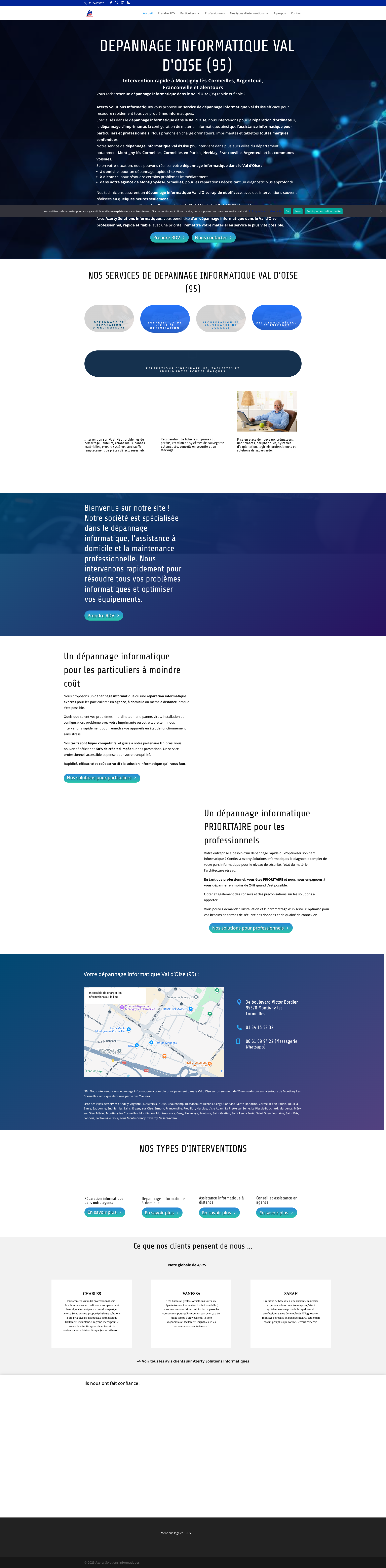 Aperçu du site