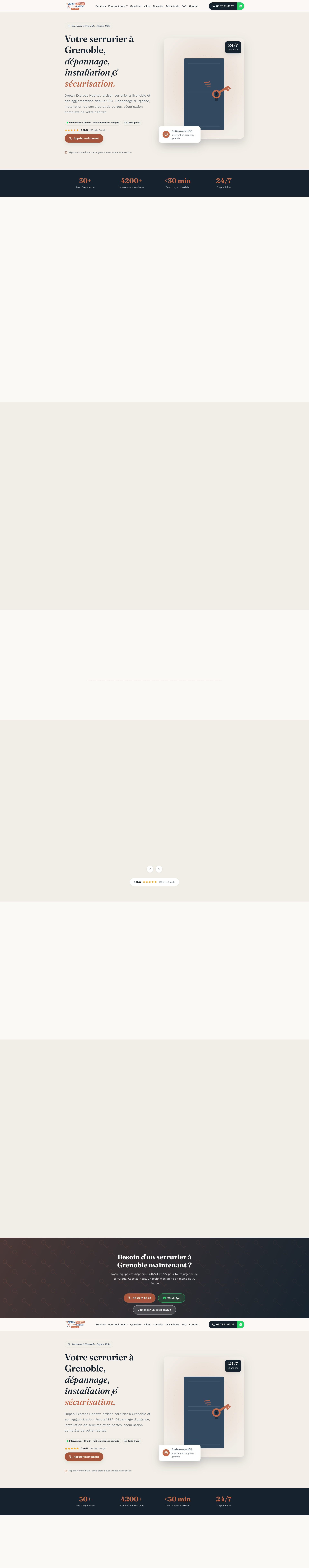Aperçu du site