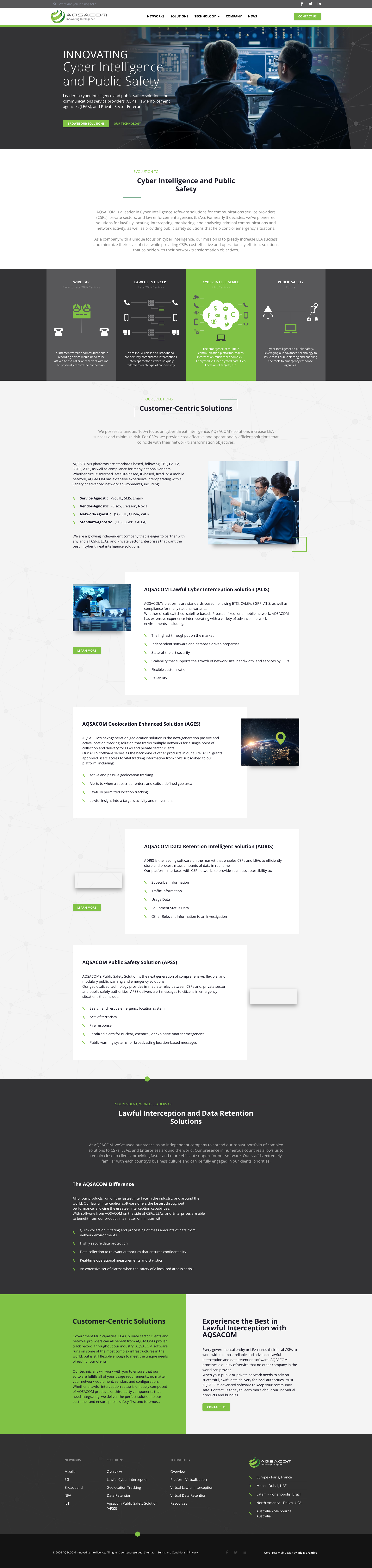 Aperçu du site