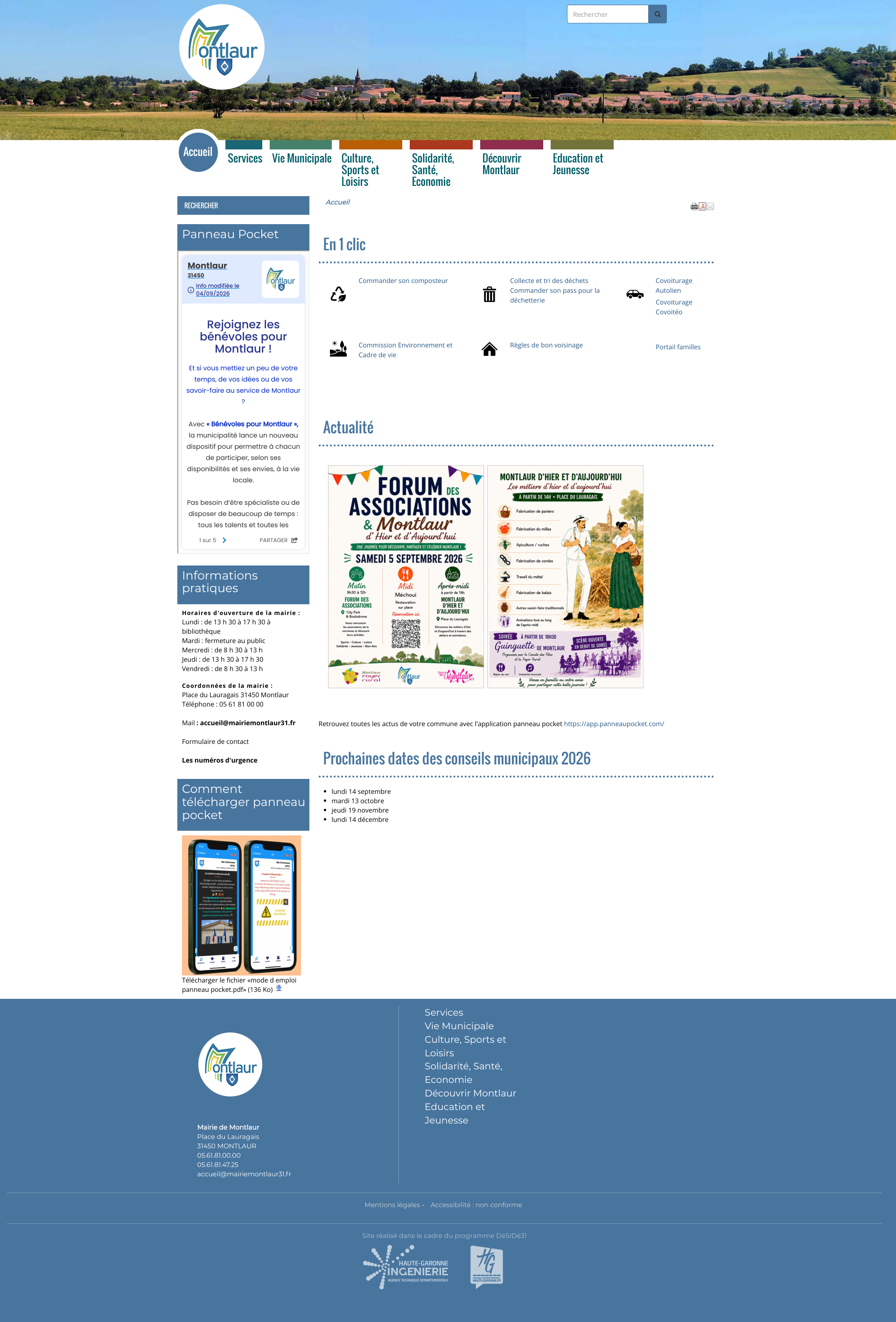 Aperçu du site