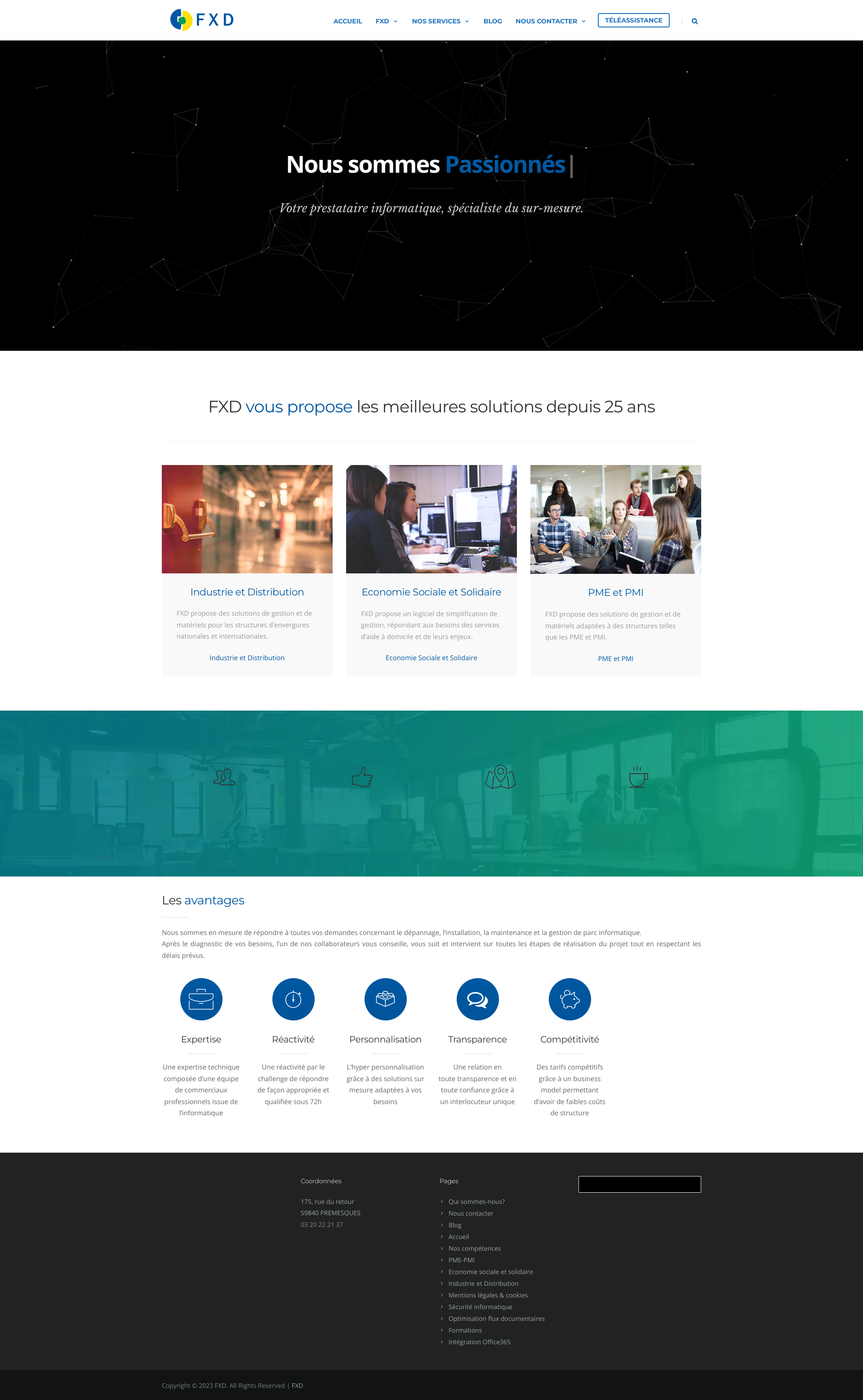 Aperçu du site
