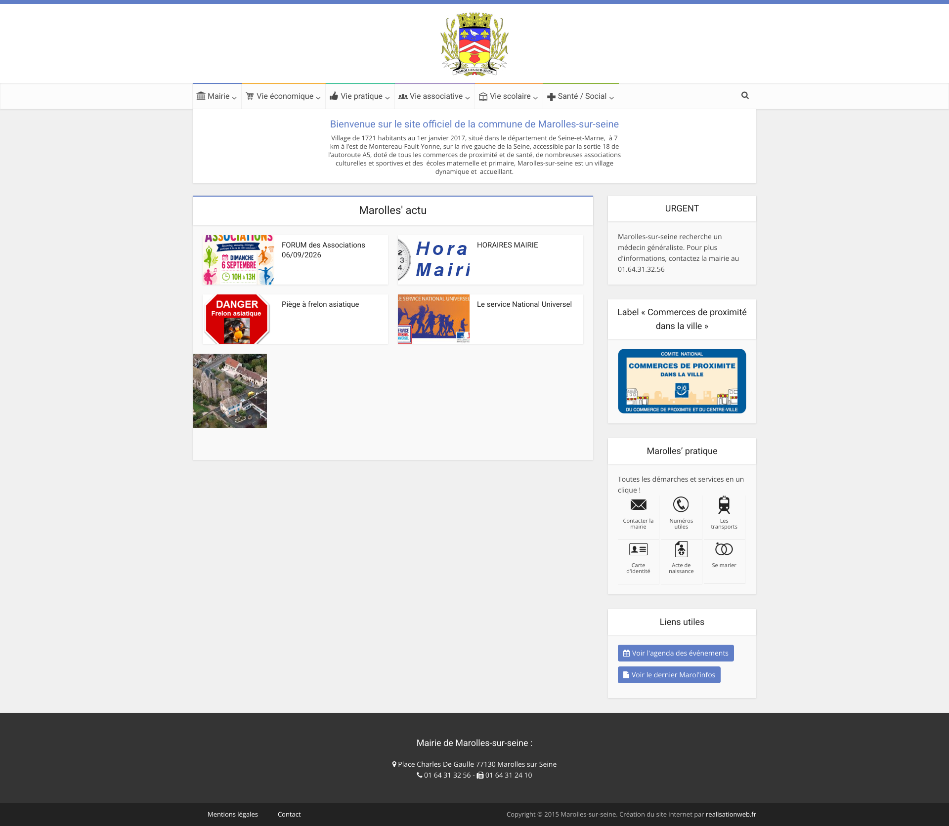 Aperçu du site