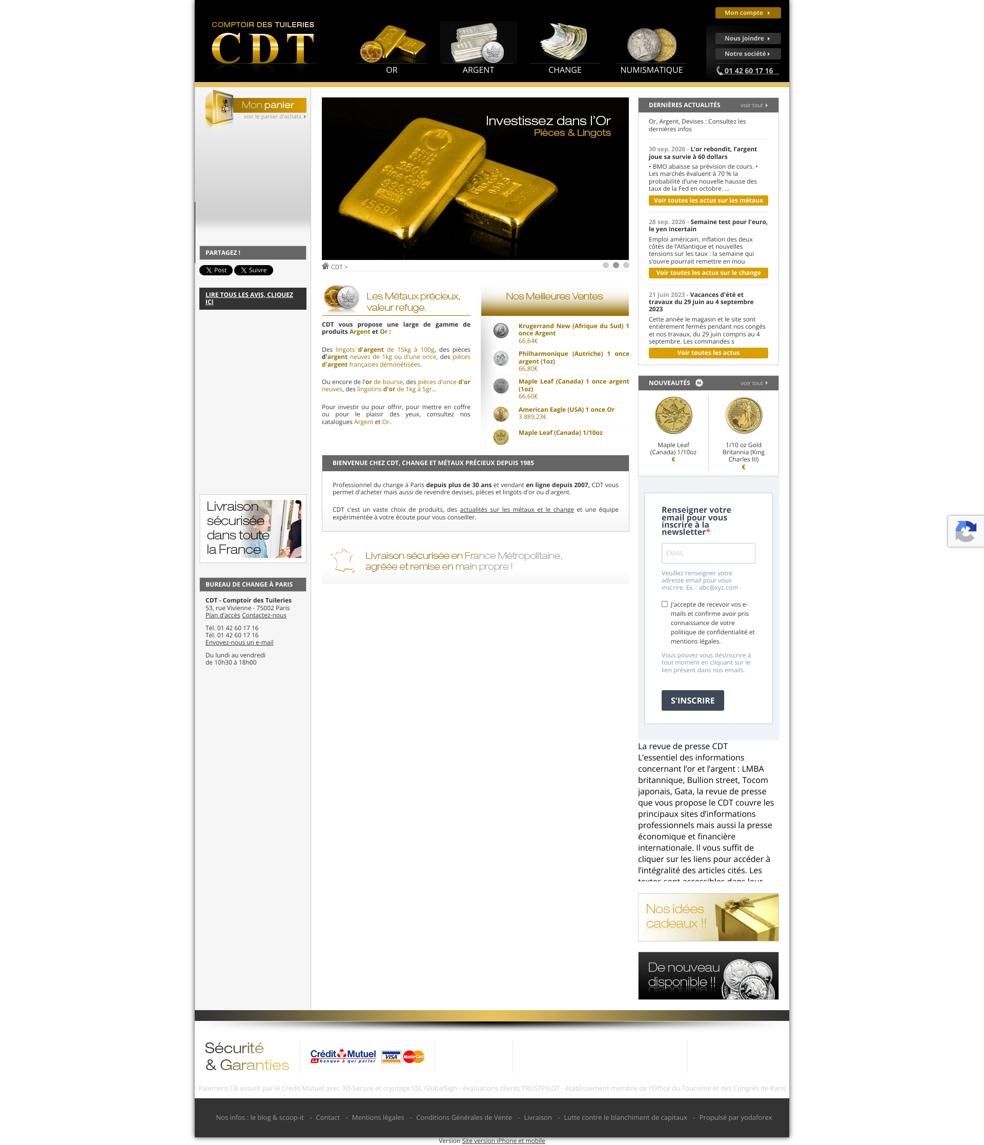 Aperçu du site