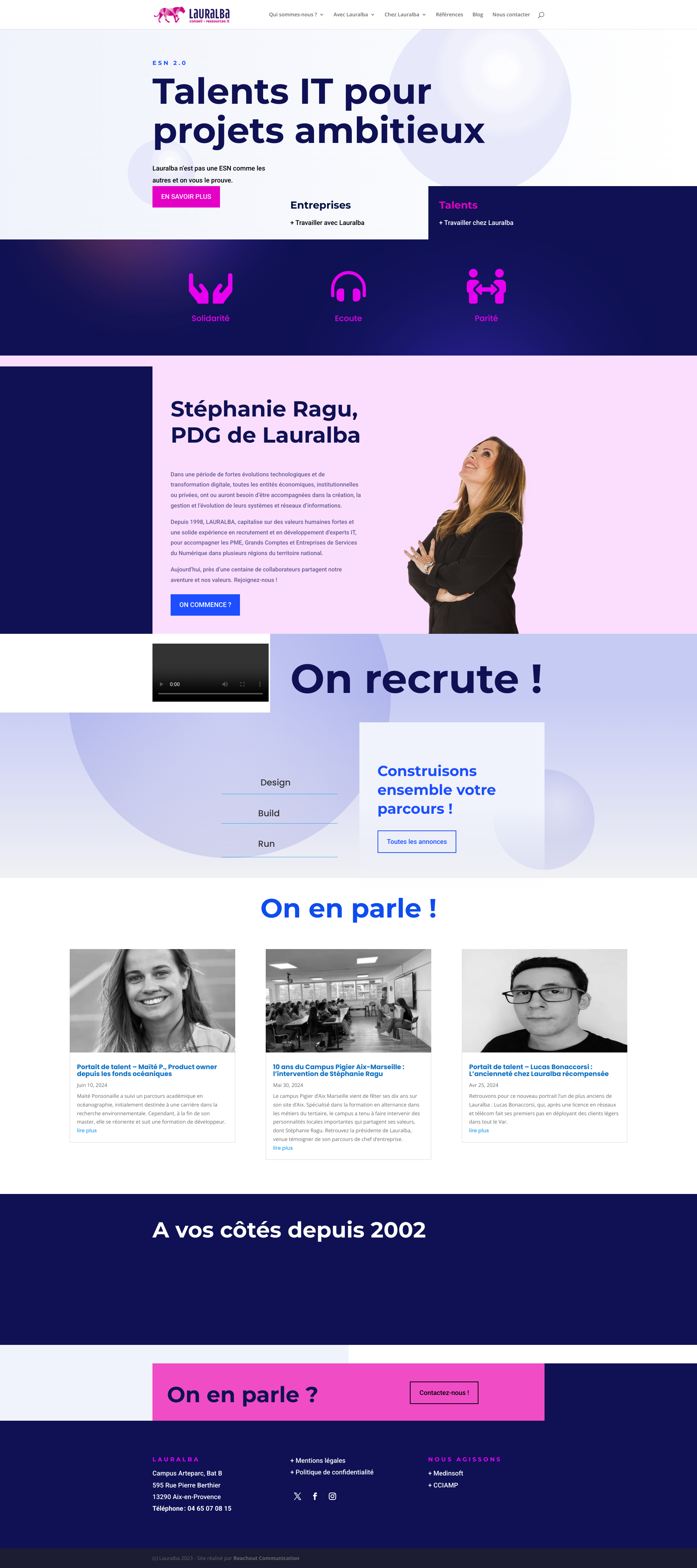 Aperçu du site
