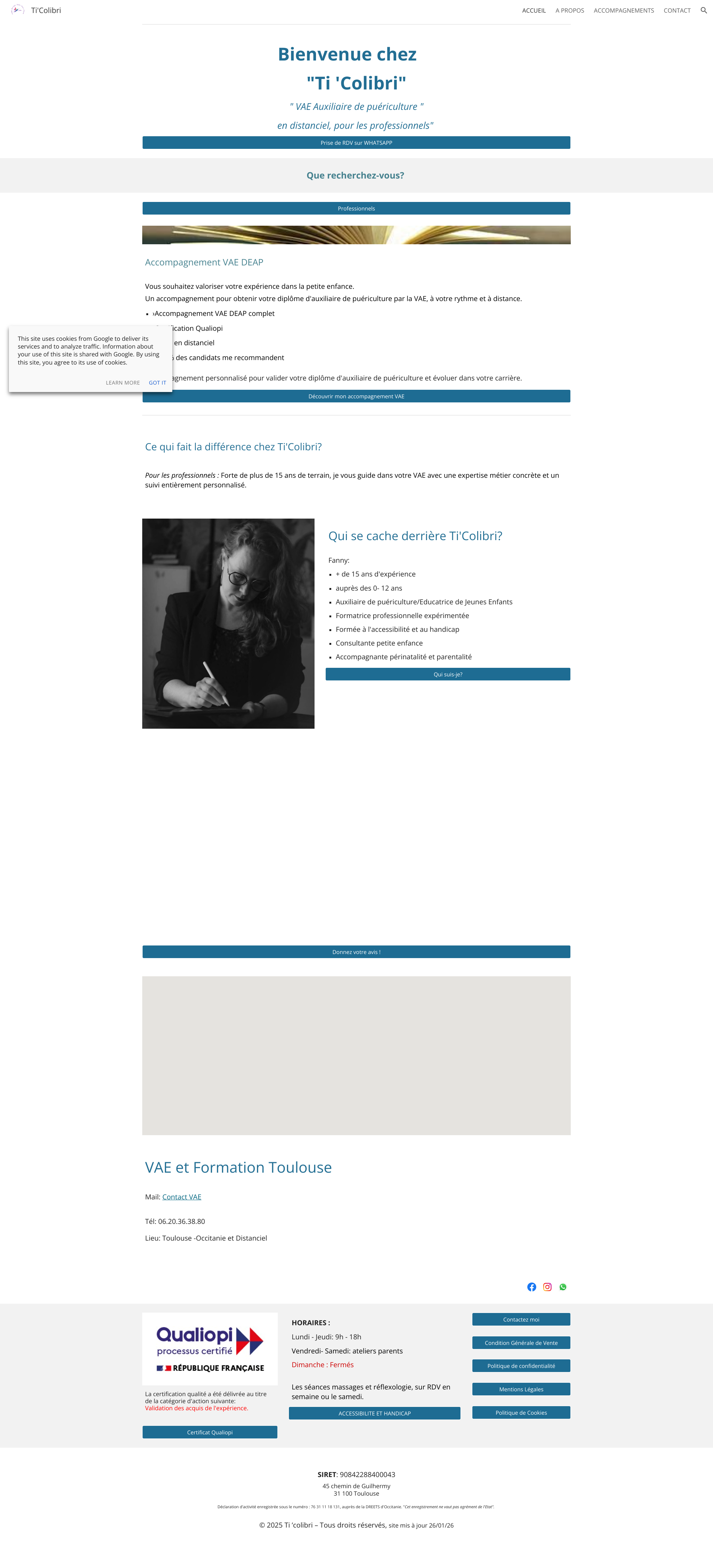 Aperçu du site