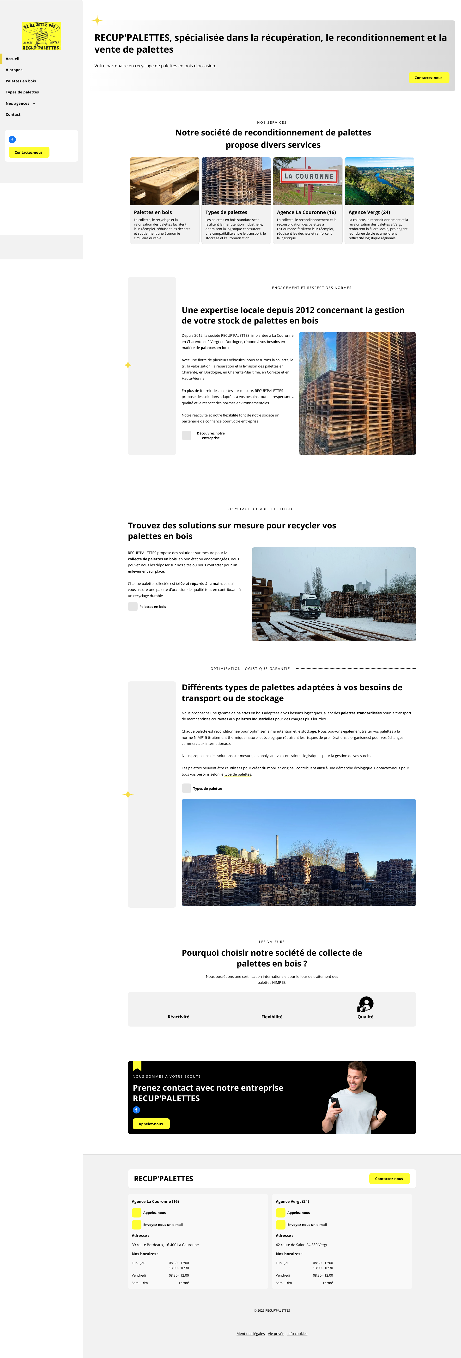 Aperçu du site
