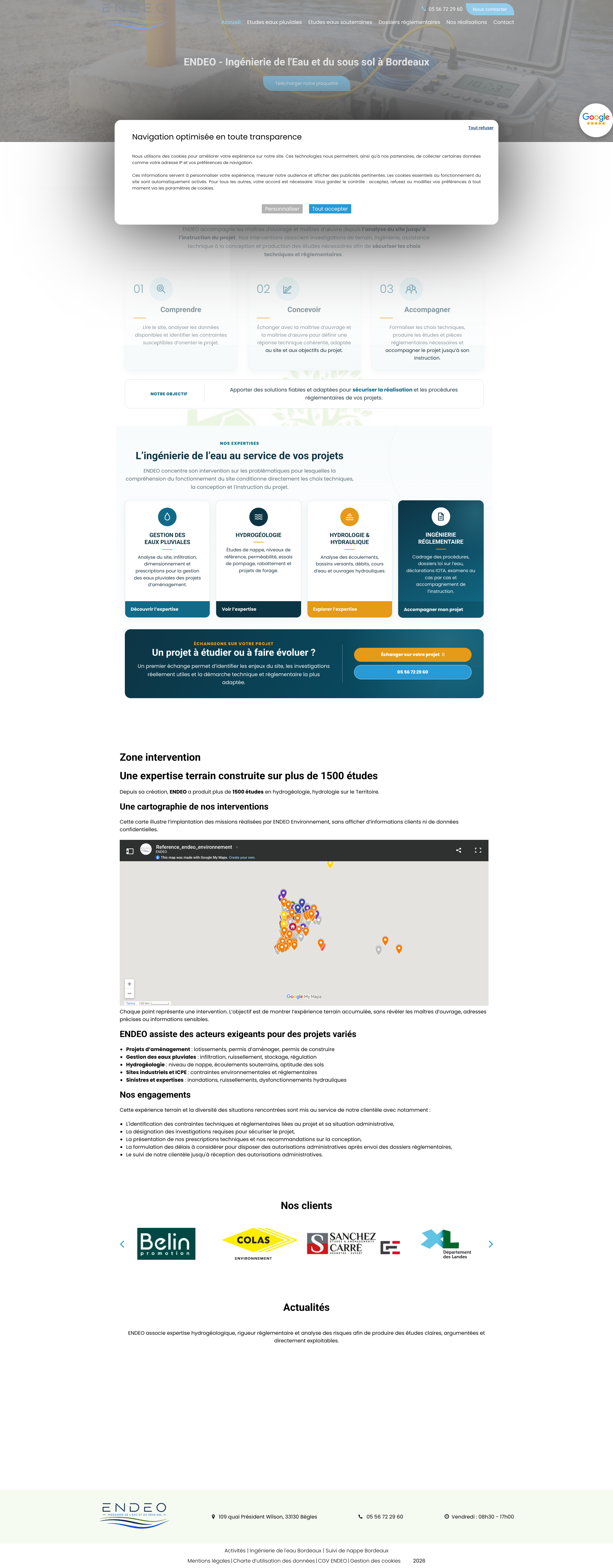 Aperçu du site