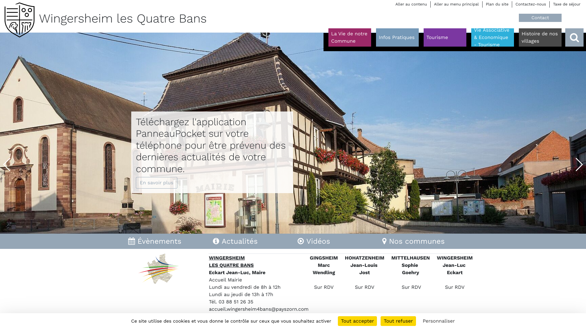 Aperçu du site