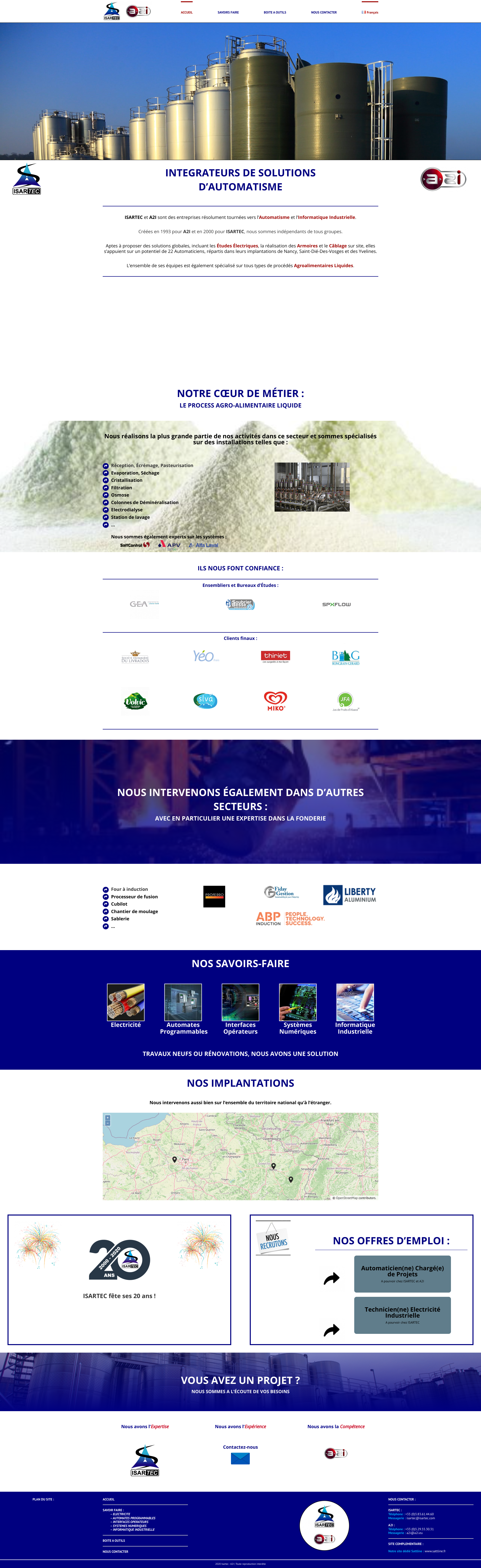 Aperçu du site