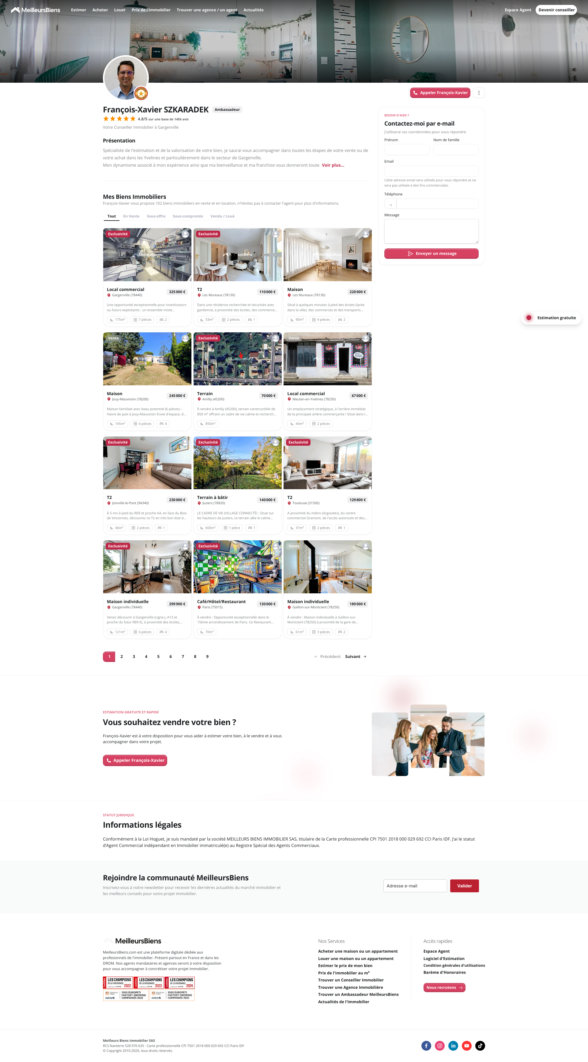 Aperçu du site