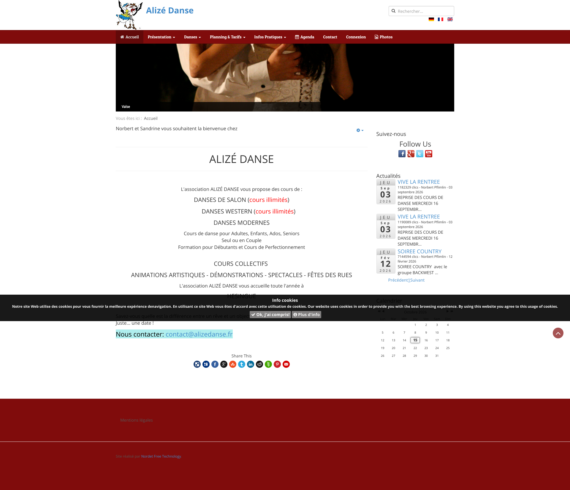 Aperçu du site