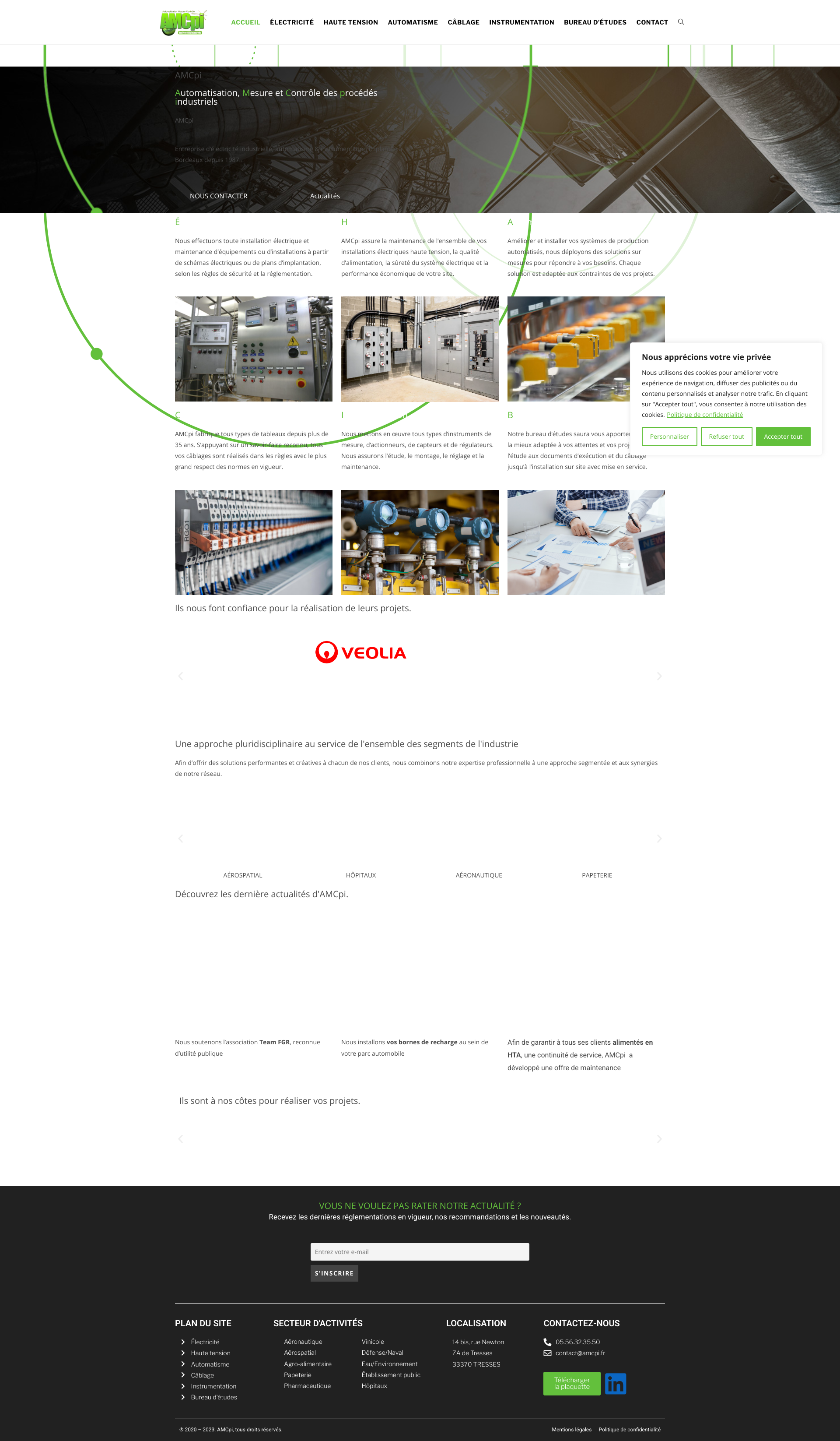 Aperçu du site