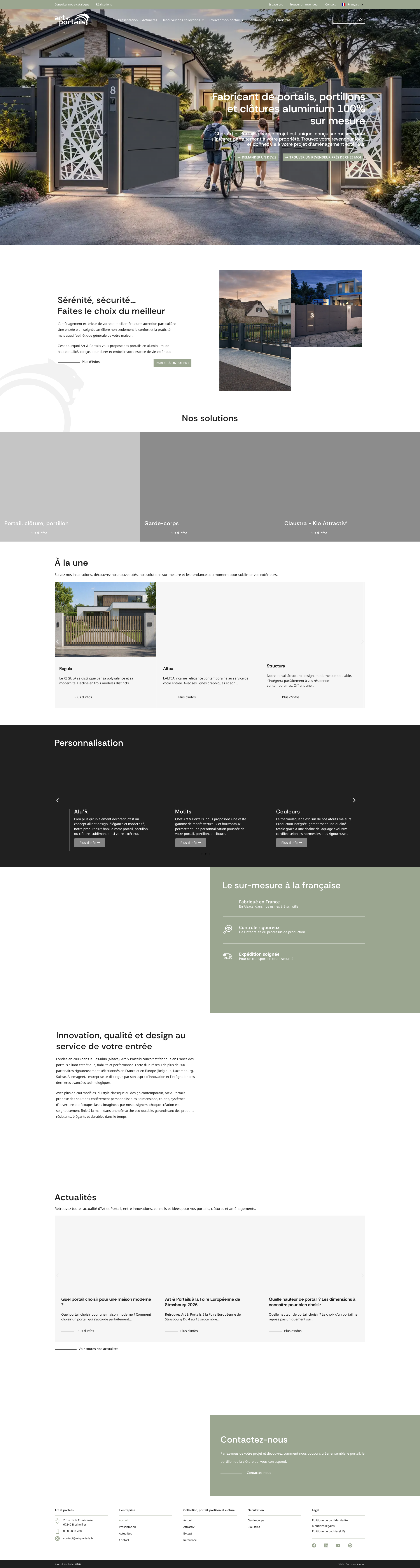 Aperçu du site