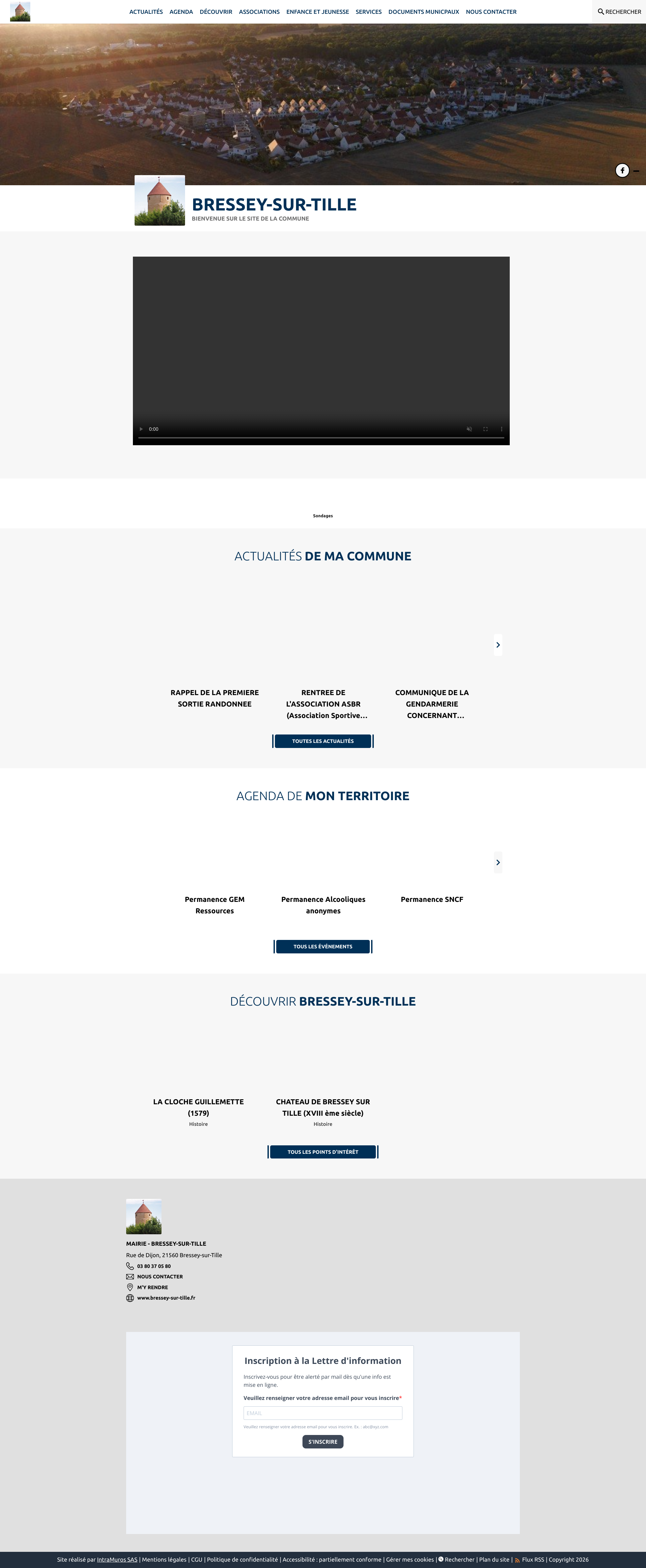 Aperçu du site