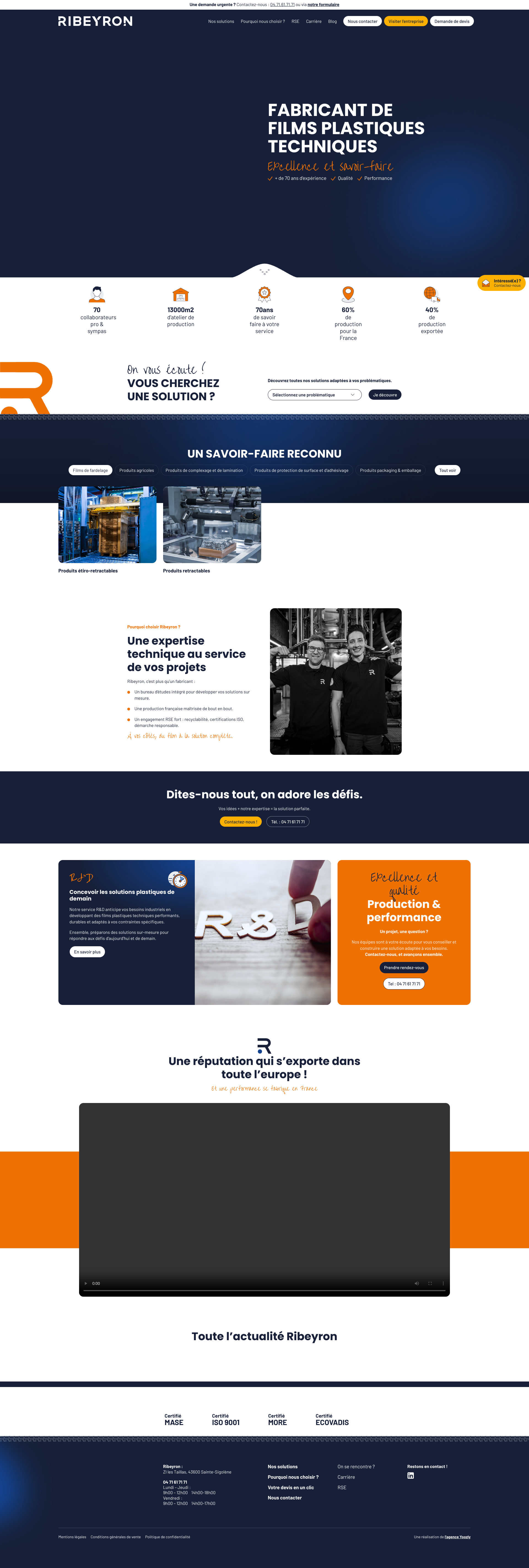 Aperçu du site