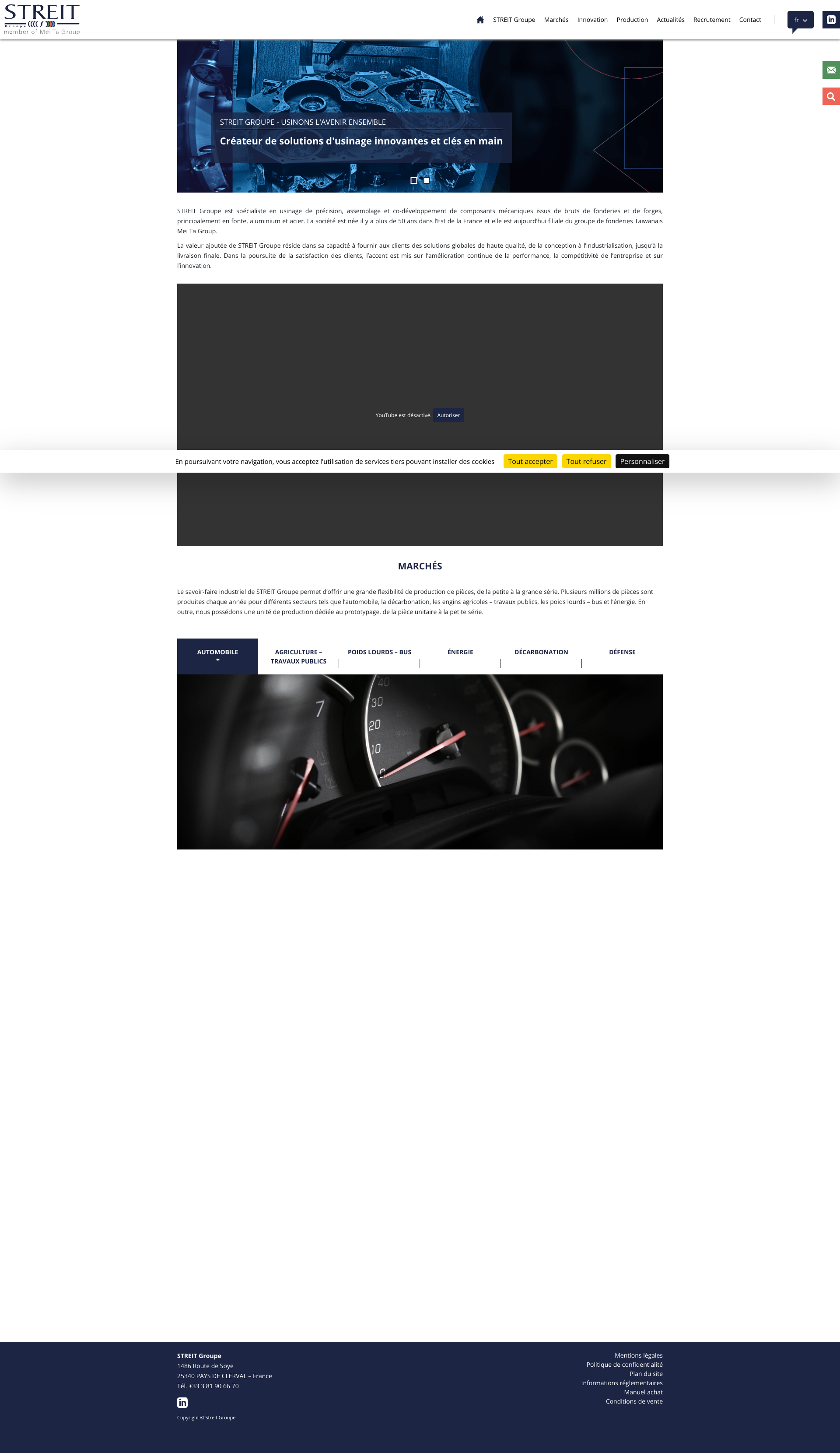Aperçu du site