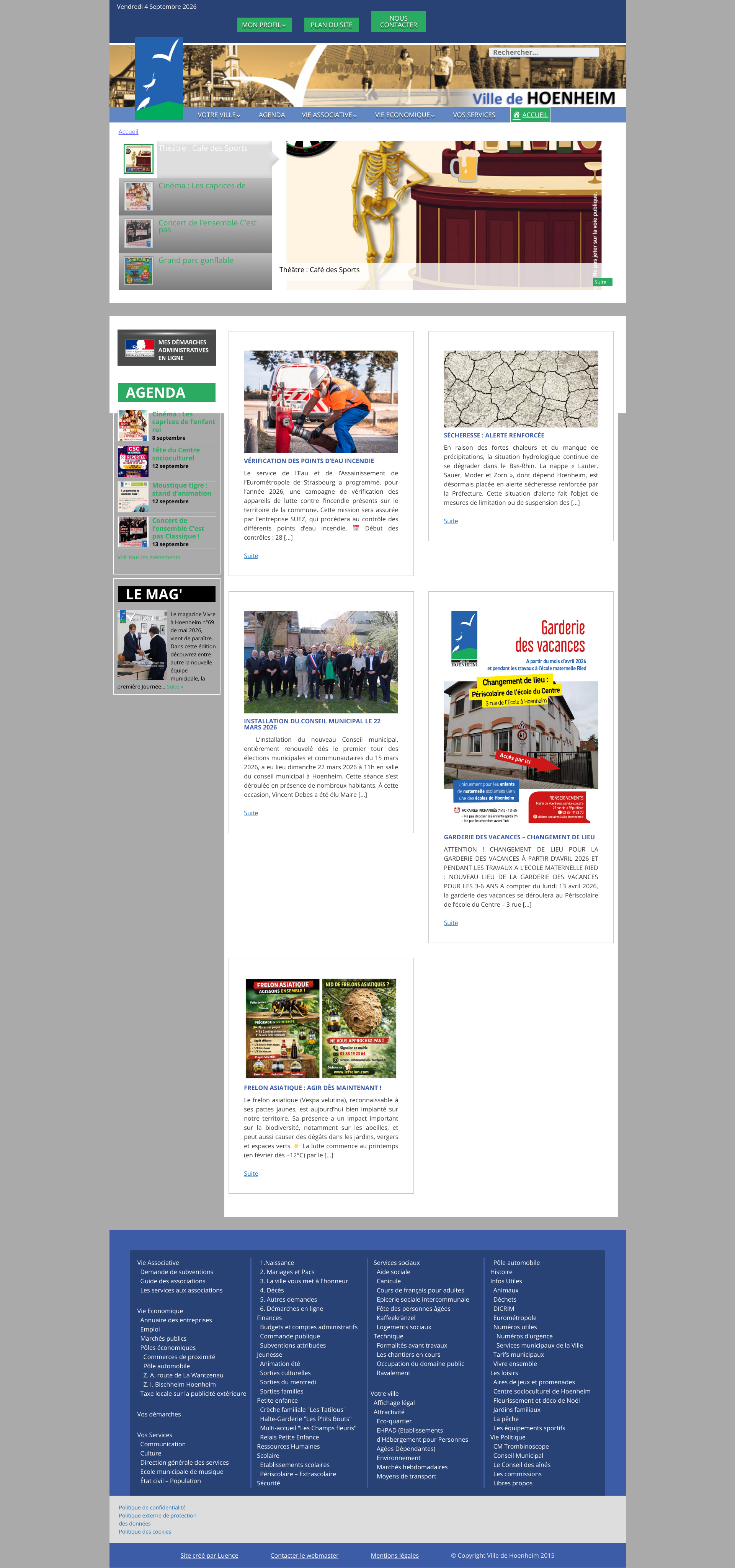 Aperçu du site