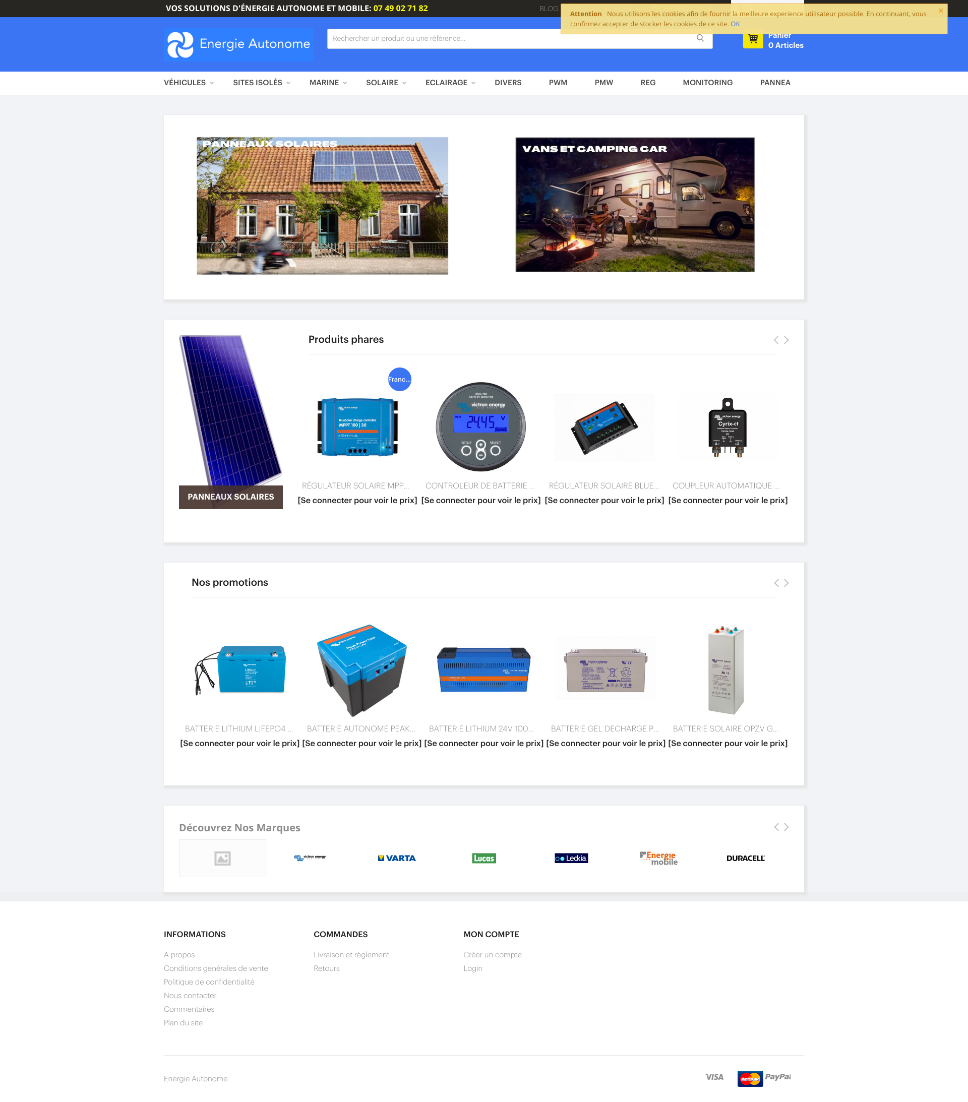 Aperçu du site
