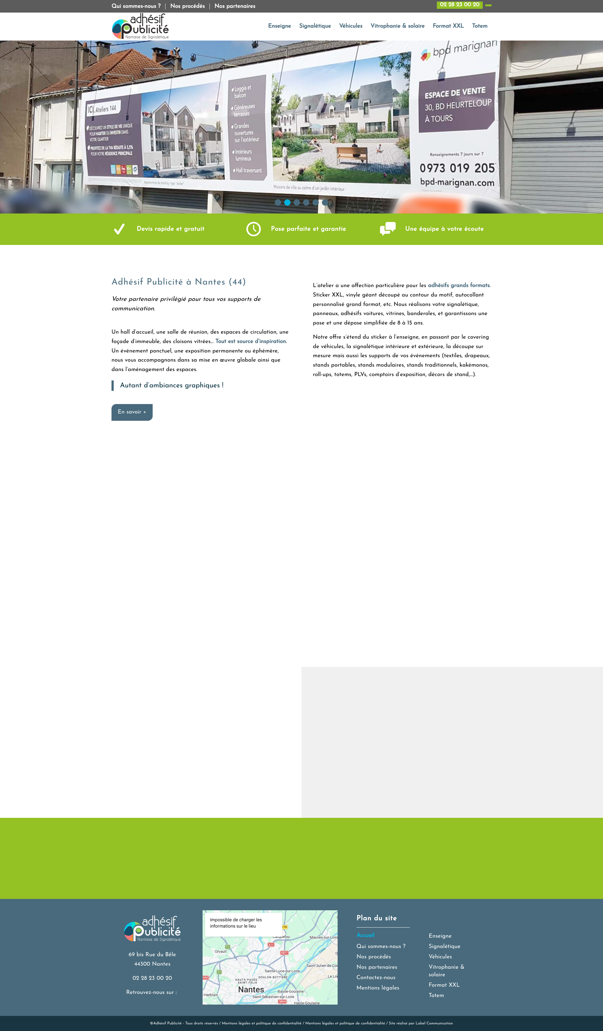 Aperçu du site