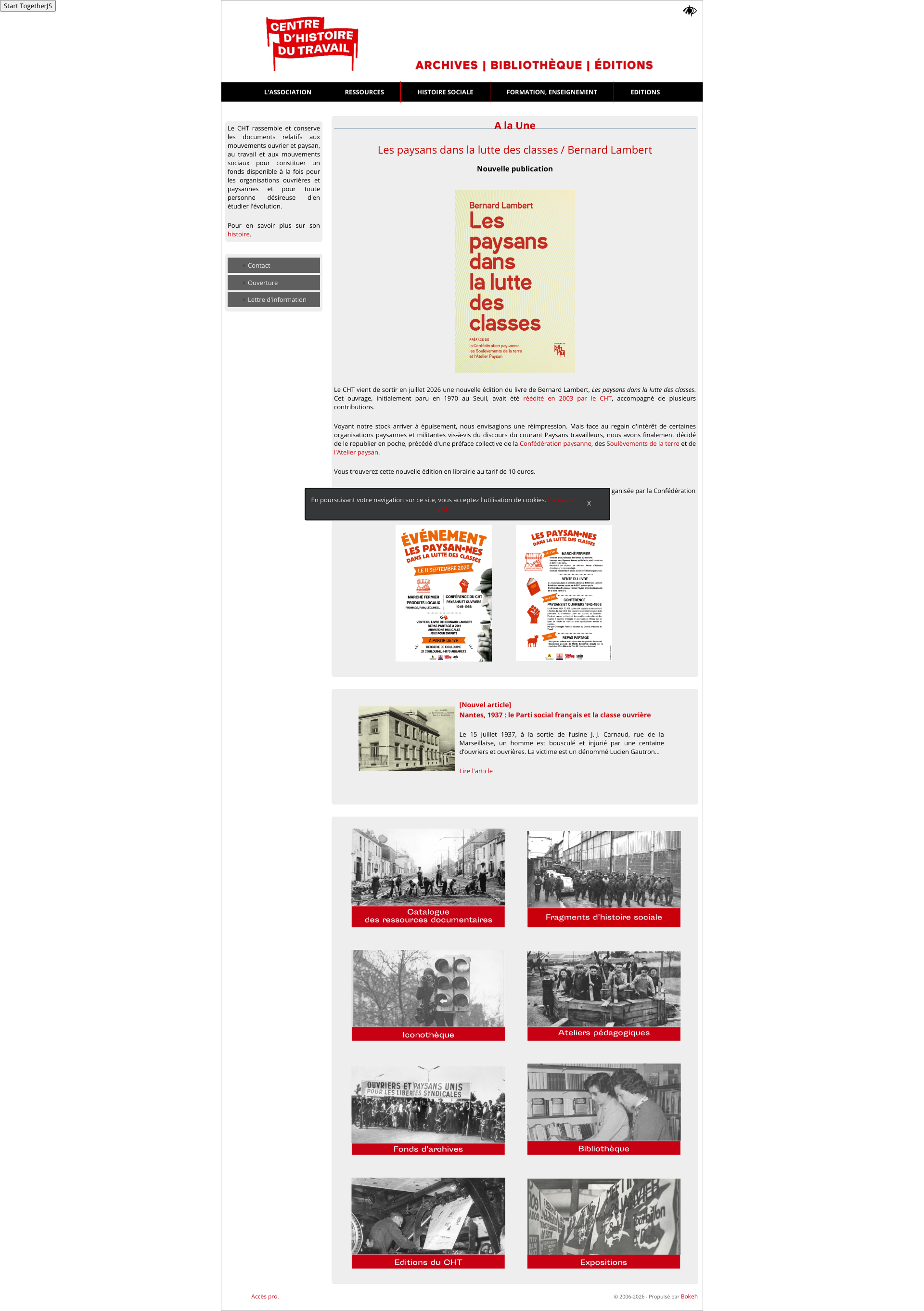 Aperçu du site
