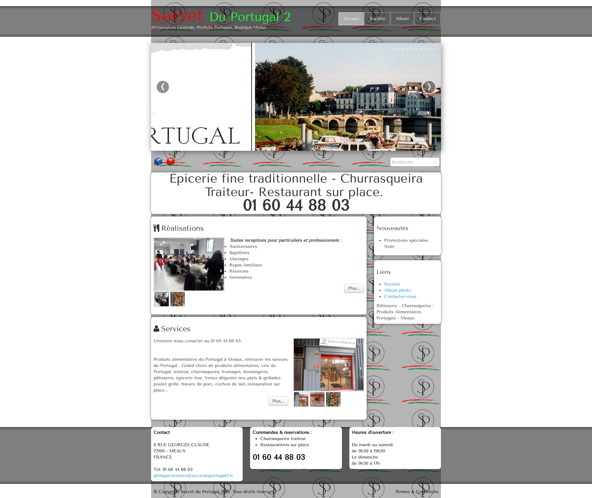 Aperçu du site