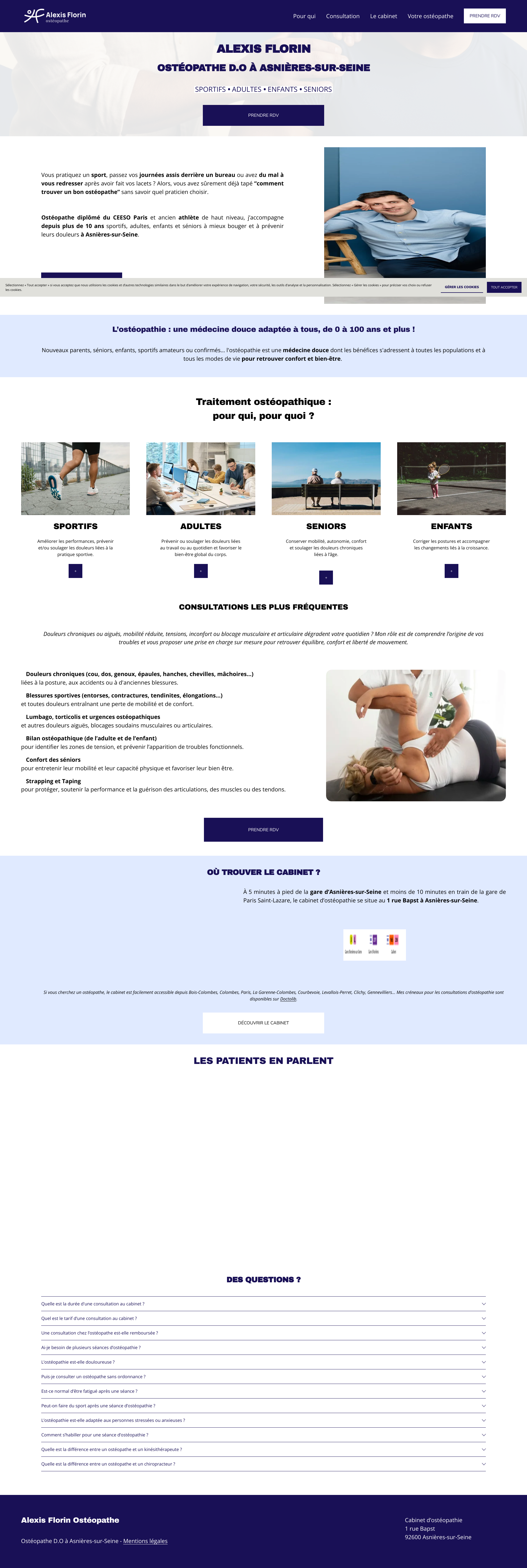 Aperçu du site